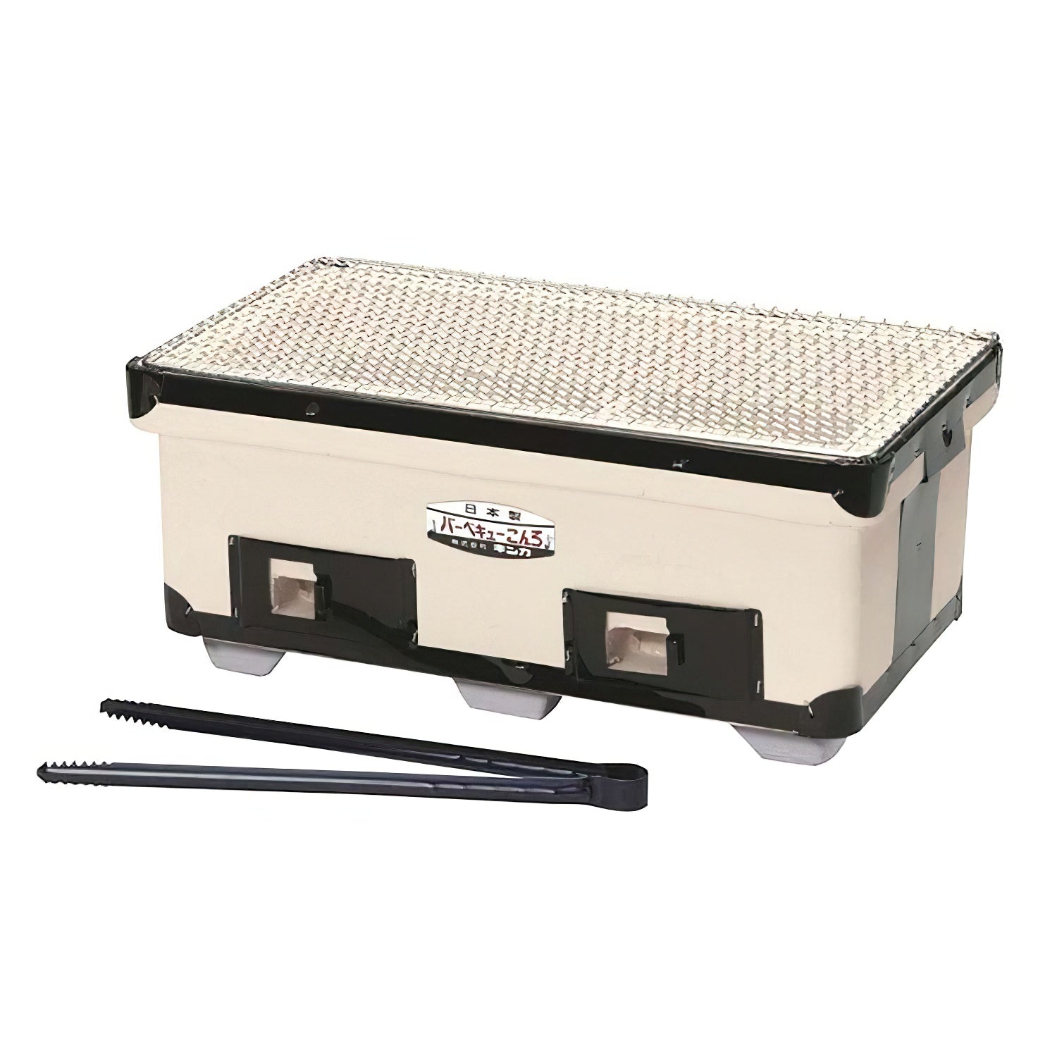 Premium Kinka Wide Charcoal Konro Grill - Portable Japanese BBQ Grill for Outdoor Cooking, Camping & Backyard Parties - Authentic Yakitori & Hibachi Style Charcoal Grill