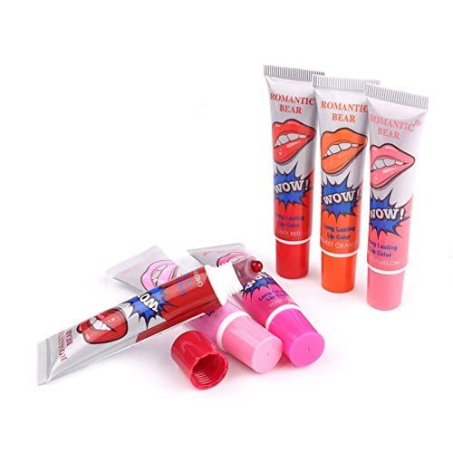KAYI Beauty 6-Piece Tattoo Magic Color Peel Off Mask Lip Tint Set - Long Lasting Waterproof Lip Gloss, Liquid Lipstick for Daily Wear, Parties & Special Occasions