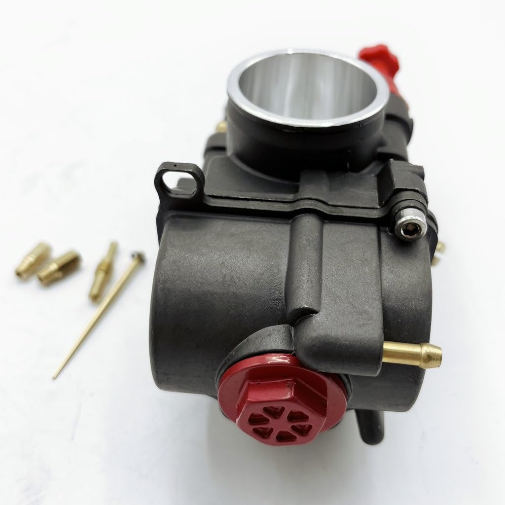 40mm PWK Black Motorcycle Carburetor - Mikuni Dellorto KOSO Compatible - Easy Installation for Off-Road Bikes