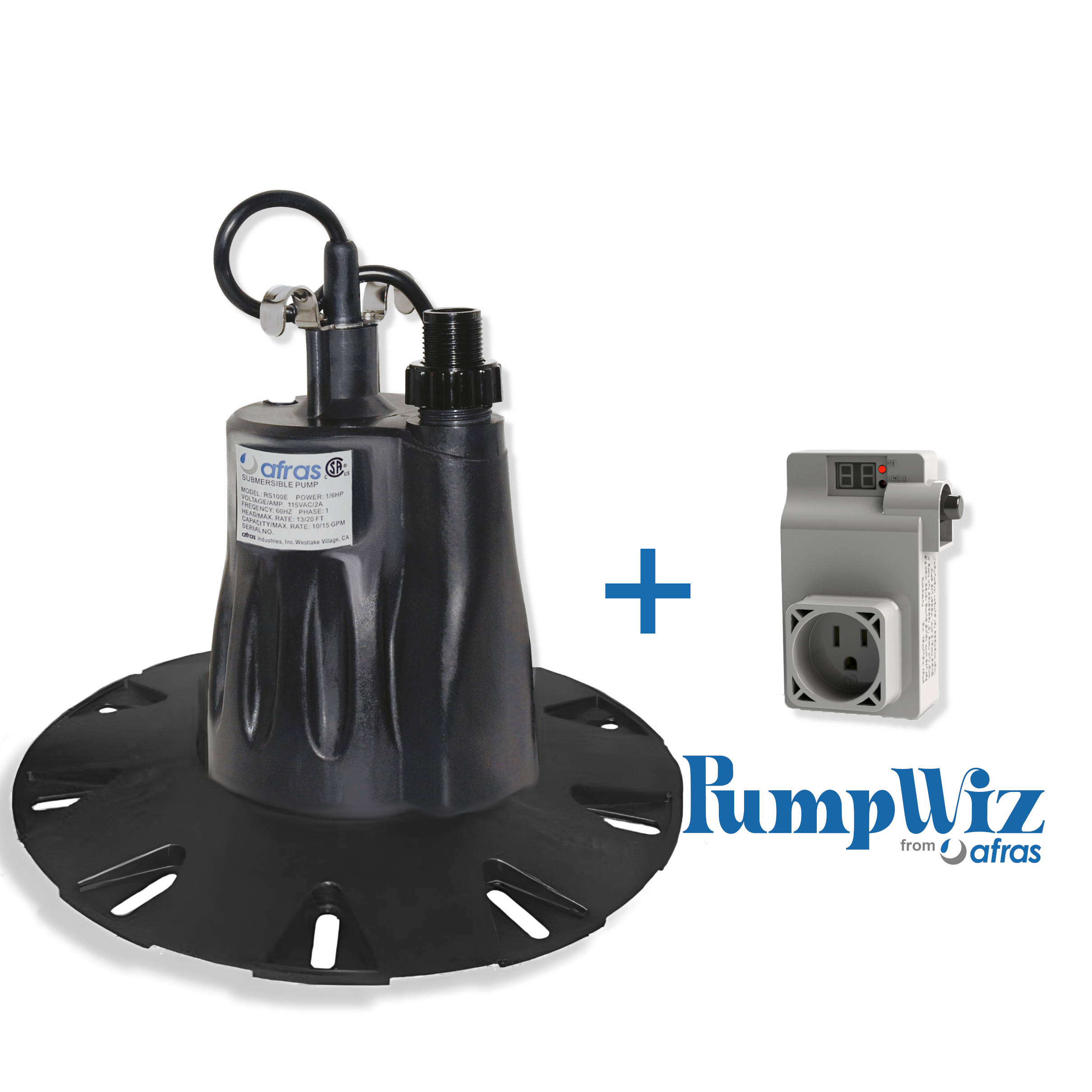 Afras RS100 1/6HP Submersible Pool Pump - Energy Efficient Water Pump for Swimming Pools, Spas & Fountains - Perfect for Water Circulation, Filtration & Maintenance
