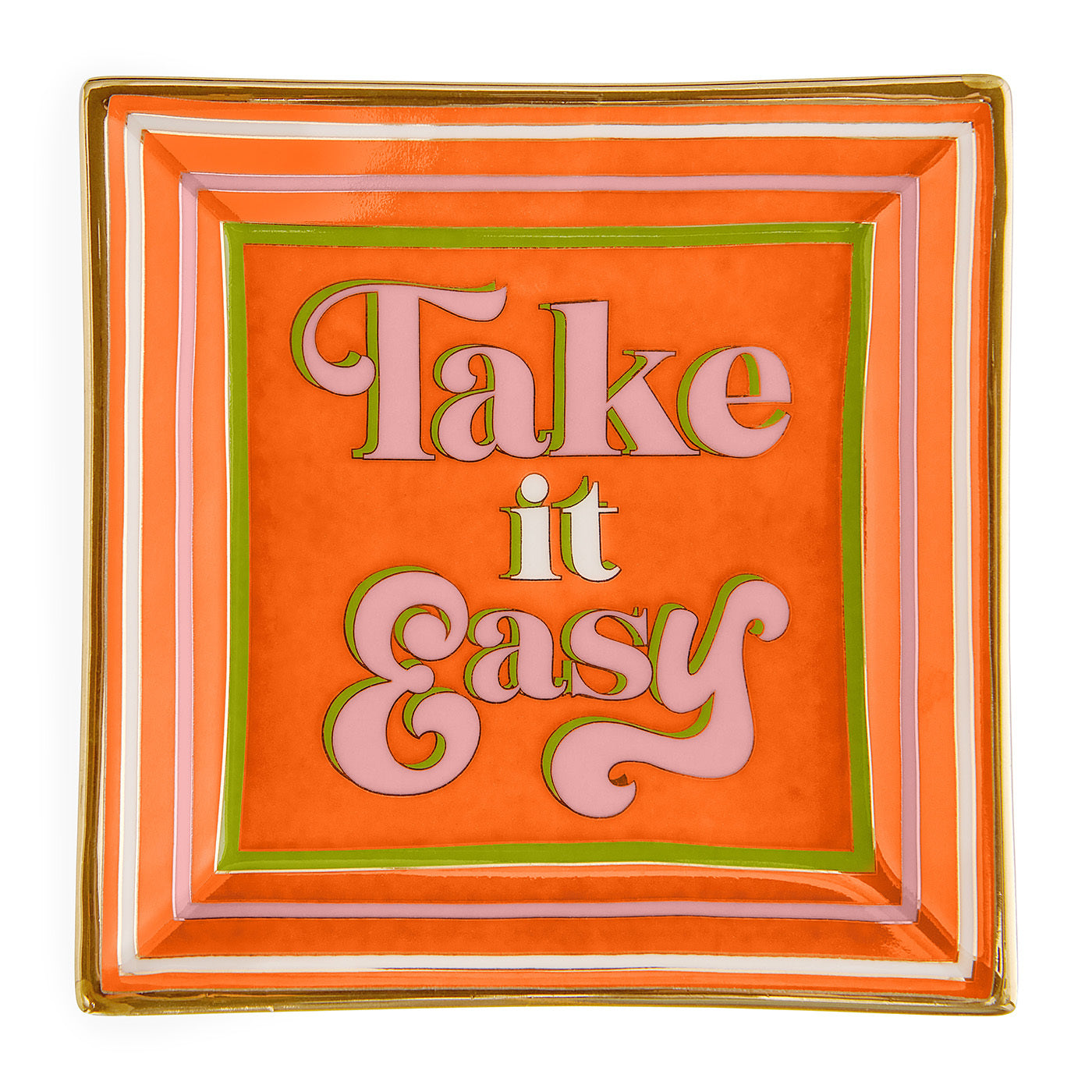 Take It Easy Square Tray - Stylish Bamboo Serving Tray for Coffee, Tea, Breakfast in Bed | Perfect for Home Decor, Dining & Gifting