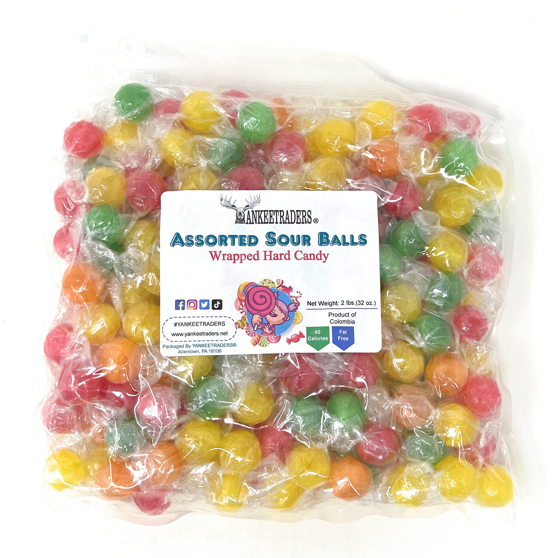 Sour Fruit Balls Candy - 6 Lbs Bulk Bag | Tangy & Sweet Assorted Flavors | Perfect for Parties, Movie Nights & Office Snacks