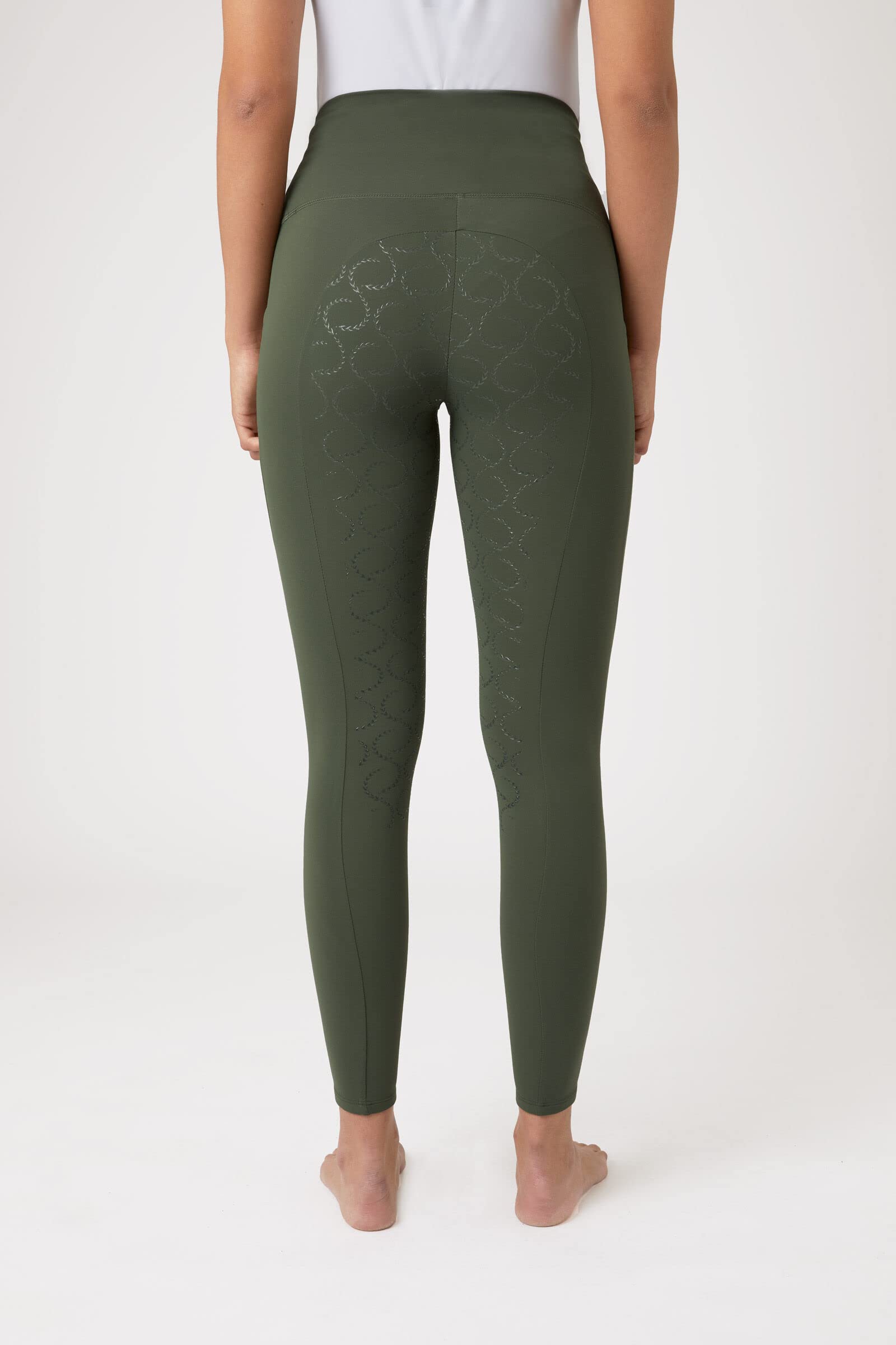 HORZE Gillian Women's Silicone Full Seat Equestrian Riding Tights - Perfect for Horseback Riding, Training & Competition