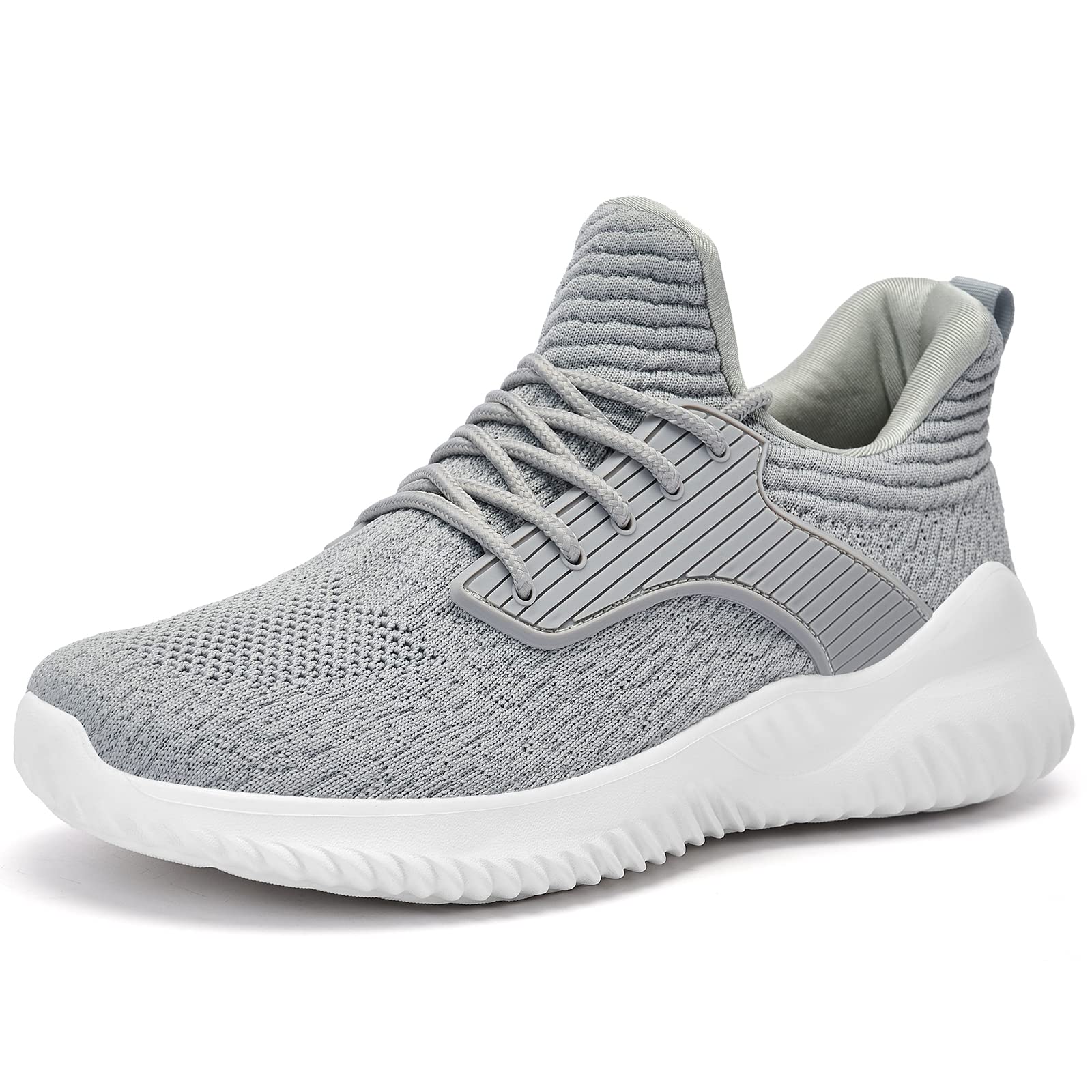**Men's Slip-On Walking Sneakers with Memory Foam - Lightweight Breathable Running Shoes for Gym, Workout, Tennis & Casual Wear - Indoor & Outdoor Comfort**    *(Perfect for Jogging, Gym Training, Travel & Everyday Comfort!)*
