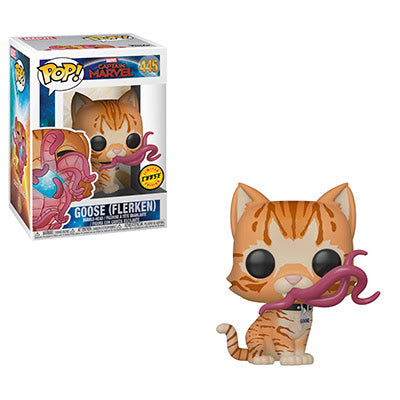 Marvel Captain Marvel Pop! Vinyl Figure - Goose The Flerken (Chase Edition) [445] - Funko Collectible for Marvel Fans & Movie Lovers | Perfect for Display, Gifts and Comic Book Collections
