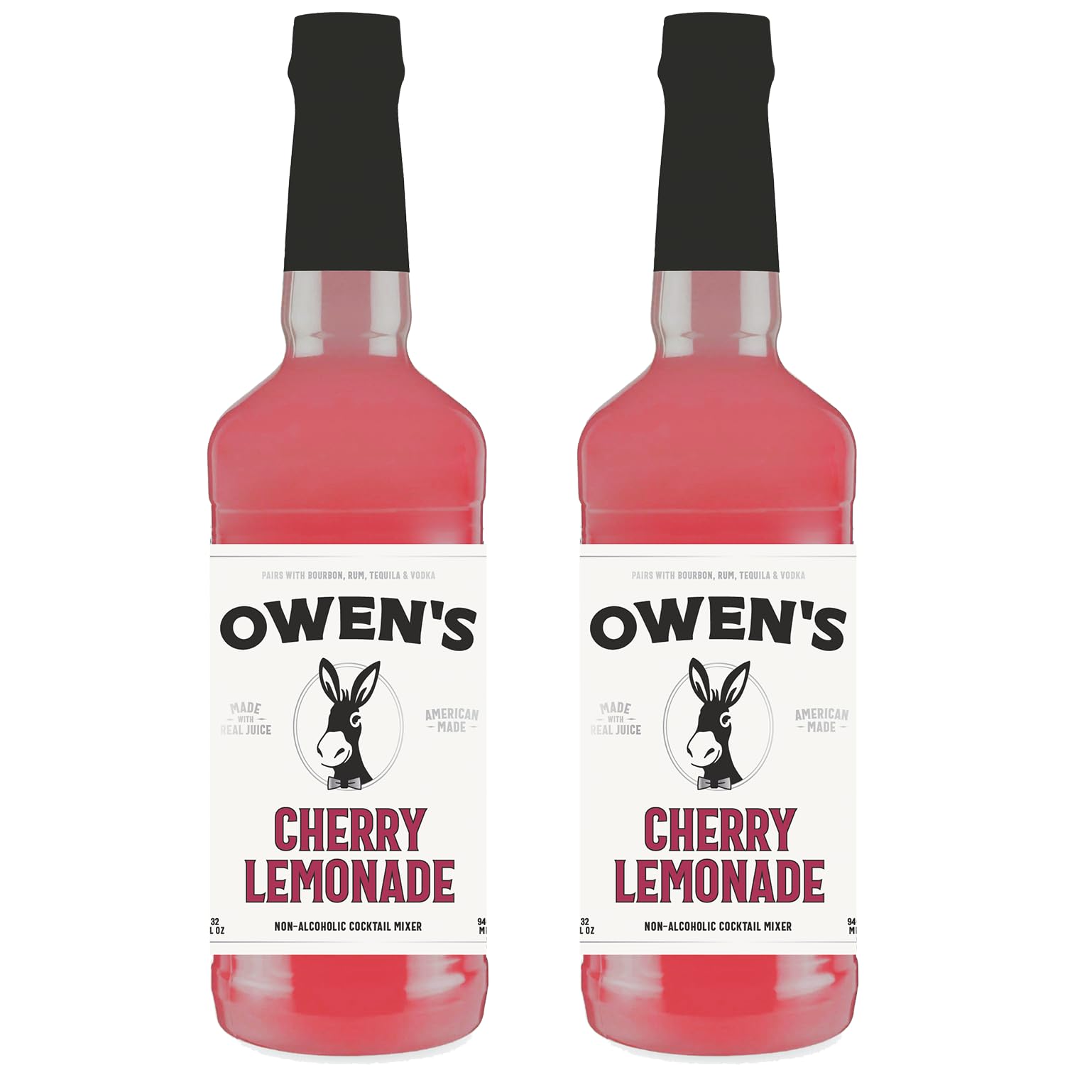 Owen’s Craft Mixers Live Nation Exclusive Cherry Lemonade 2 Pack | Handcrafted in USA | Premium Natural Ingredients | Vegan & Gluten-Free Soda Mocktail & Cocktail Mixer | Perfect for Parties, BBQs & Summer Refreshments