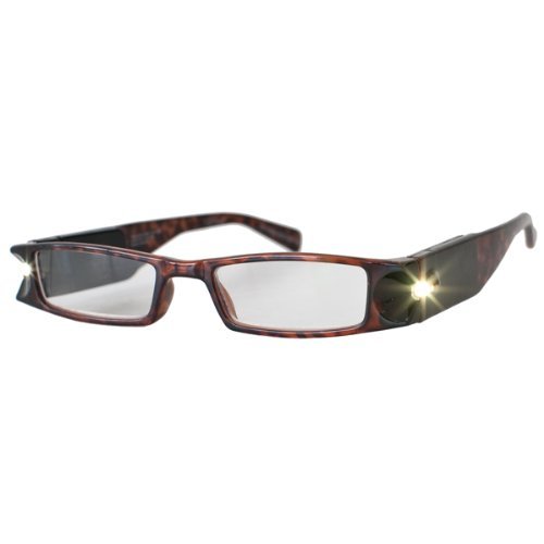 LightSpecs Nighttime Readers Tortoise +1.5 Strength - Perfect for Reading in Low Light & Evening Relaxation