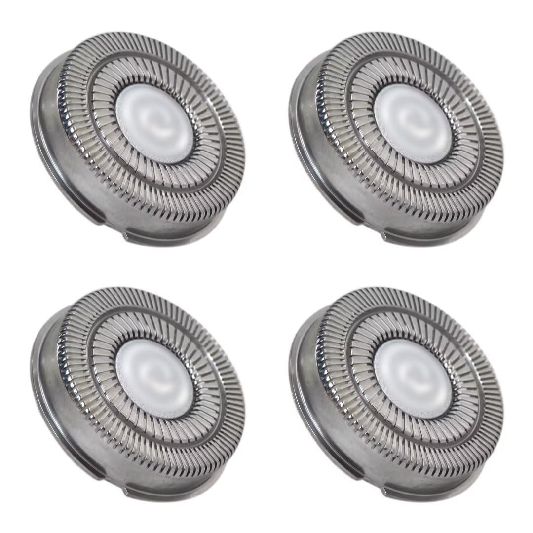 4PCS Replacement Shaver Heads for Skull Shaver Pitbull Gold PRO - Compatible Replacement Blades for Men's Electric Razor - Perfect for Travel, Home & Gym Use
