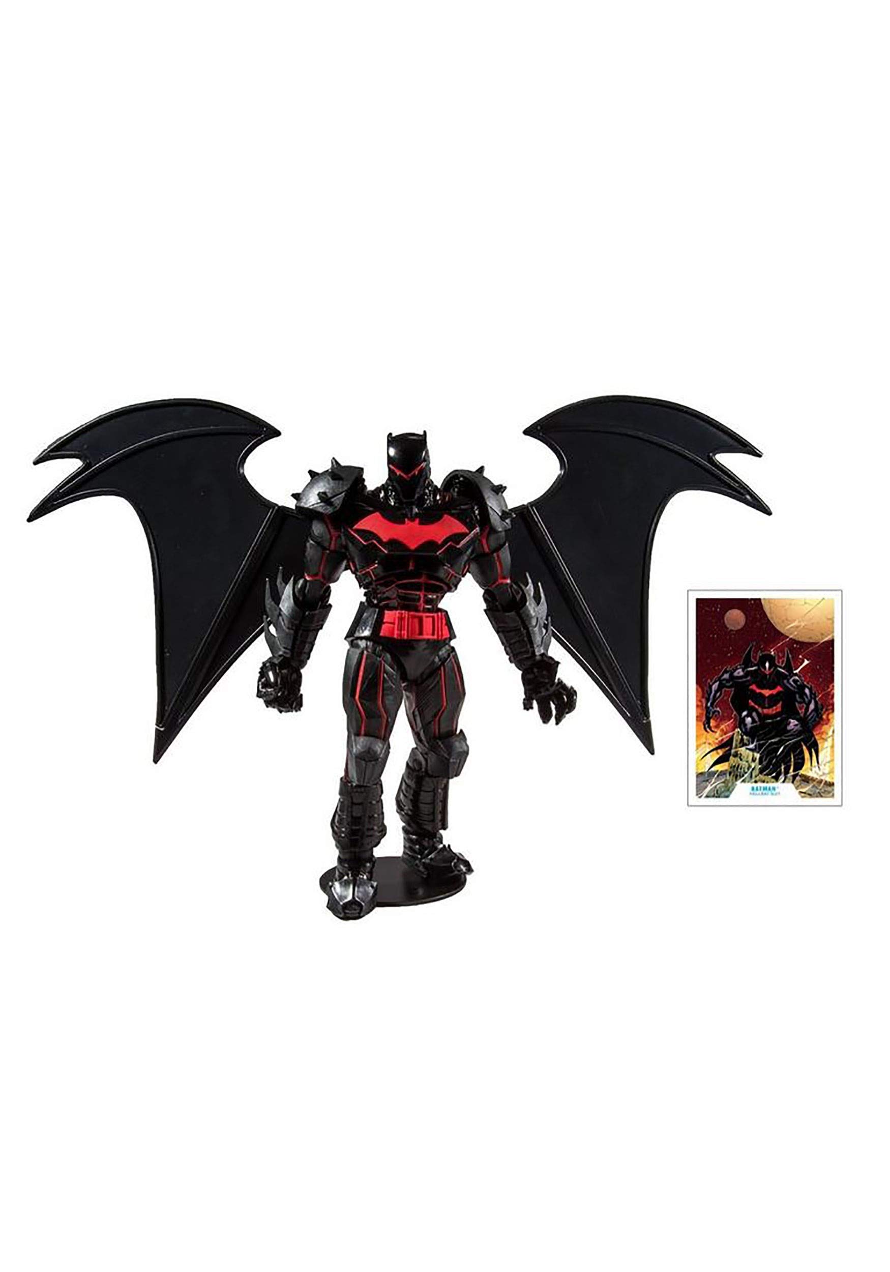 McFarlane Toys DC Multiverse Batman: Hellbat Suit Action Figure 7-inch Collectible with Accessories | Perfect for DC Comics Fans, Collectors & Superhero Displays