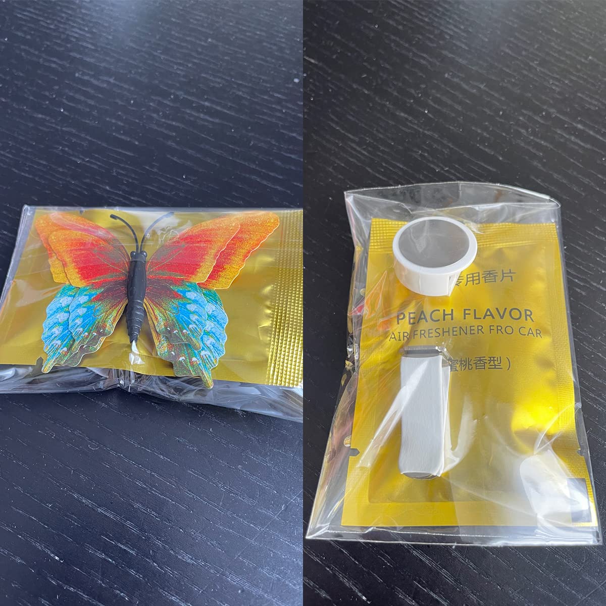 Queenbox Plastic Butterfly Car Perfume Clip - Air Freshener Diffuser for AC Vents & Home Decor, Aromatherapy Vent Clip in Green - Perfect for Cars, Offices & Small Spaces