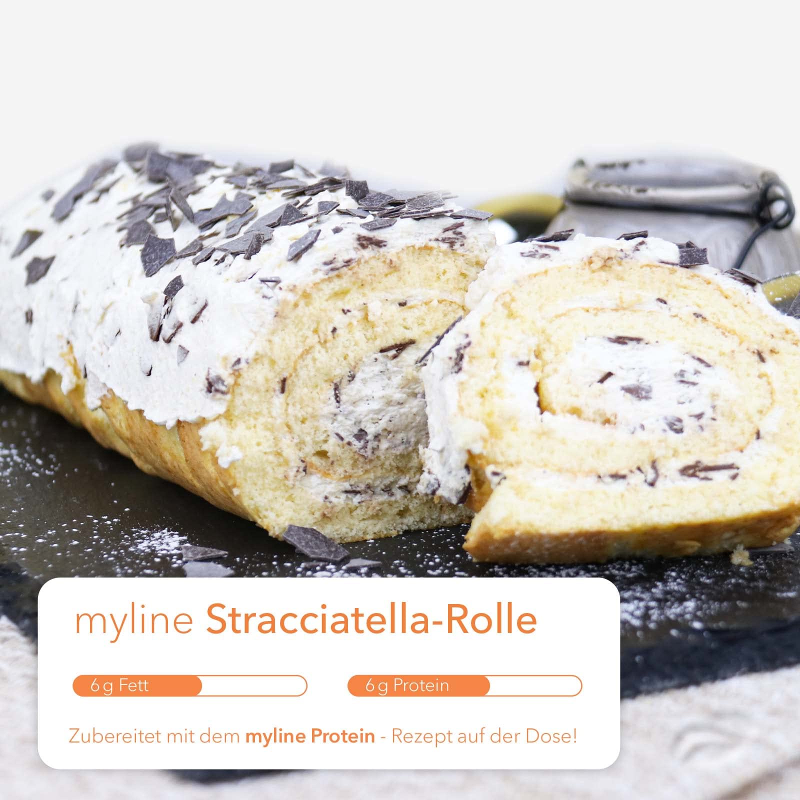 Myline Protein Stracciatella - High Protein Ice Cream for Fitness & Weight Loss | Perfect Post-Workout Snack & Healthy Dessert