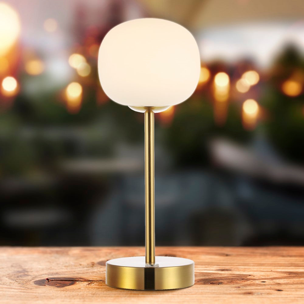 Modern Minimalist Iron Rechargeable LED Table Lamp - 12.25