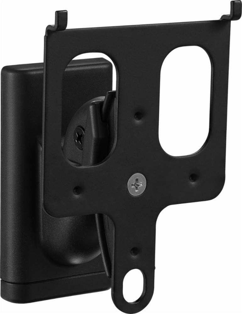 Rocketfish Black Multi-Directional Speaker Wall Mount - Adjustable Home Theater & Surround Sound System Installation Bracket for Optimal Audio Positioning