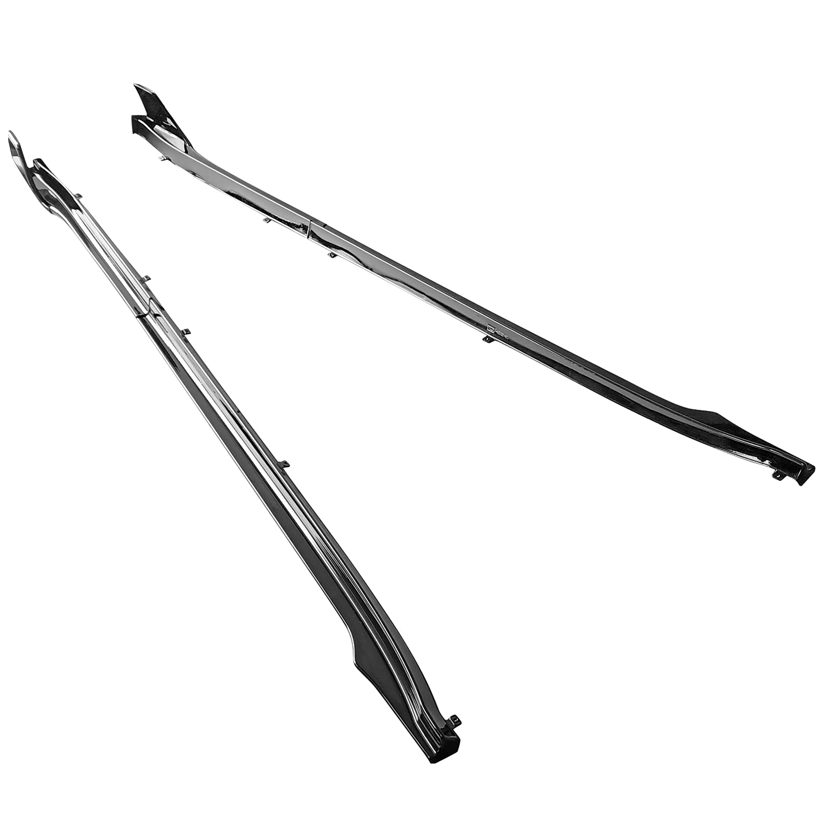 IKON MOTORSPORTS V Style Side Skirts Extension Kit - Gloss Black Rocker Panel for 2017-2025 Tesla Model 3 (6PC PP, Driver & Passenger Side) | Premium Car Body Styling for Enhanced Sporty Look & Road Protection