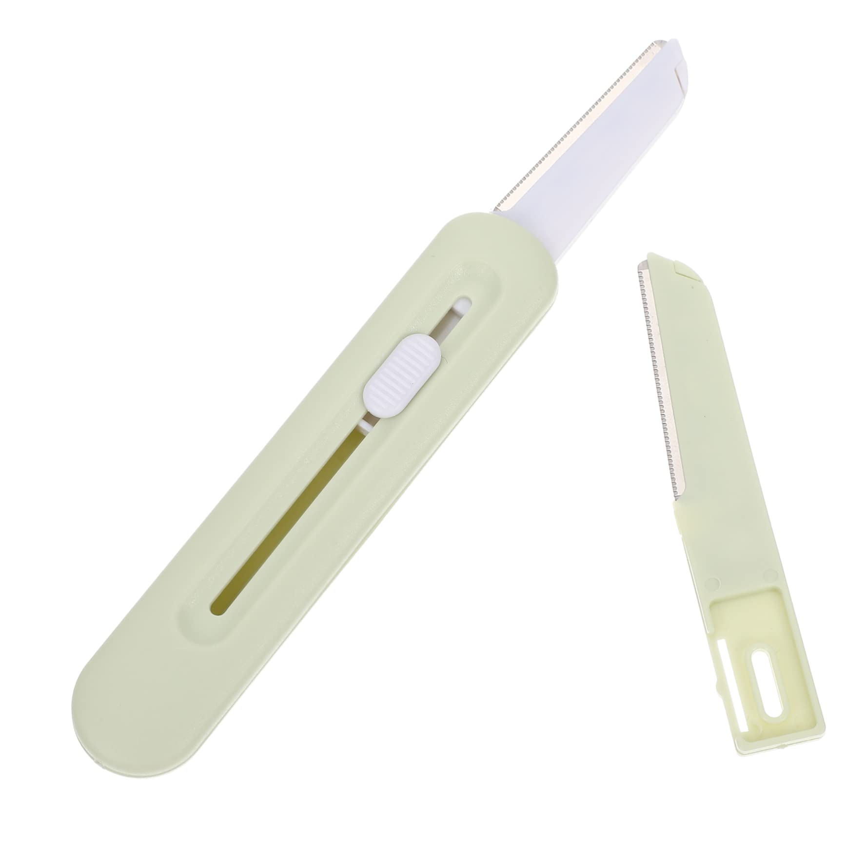 MagicLulu Stainless Steel Eyebrow & Facial Hair Trimmer Set for Women - Bikini, Armpit & Eyebrow Razor - Precise Grooming for Smooth Skin at Home or Travel