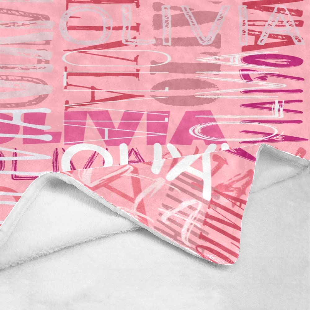 Personalized Monogram Blanket with Name - Baby & Adult Gift for All Occasions