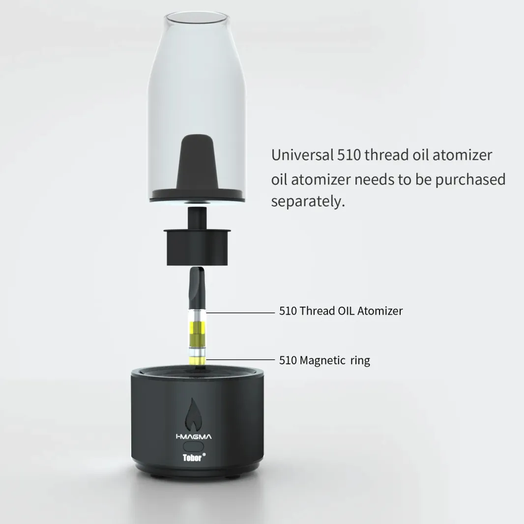 Tobor I Magma 2 in 1 Wax Vaporizer for Concentrates & 510 Cartridge - Portable Dab Pen for Wax, Oil & Vape Cartridges | Perfect for On-The-Go Dabbing & Discreet Vaping