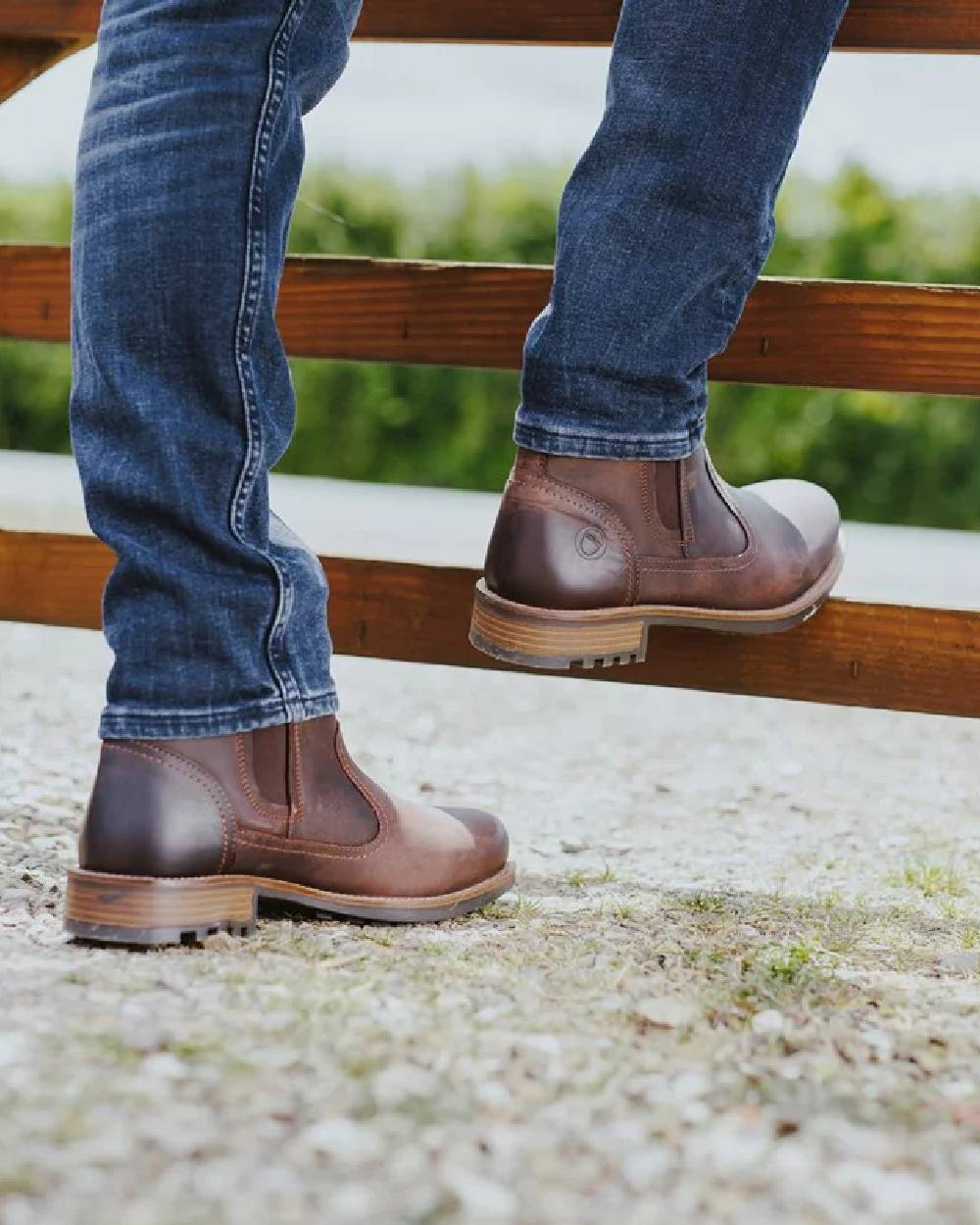 Cotswold Worcester Chelsea Boots for Men - Waterproof Leather Ankle Boots with Elastic Sides - Stylish & Comfortable for Casual Wear, Work, and Outdoor Activities