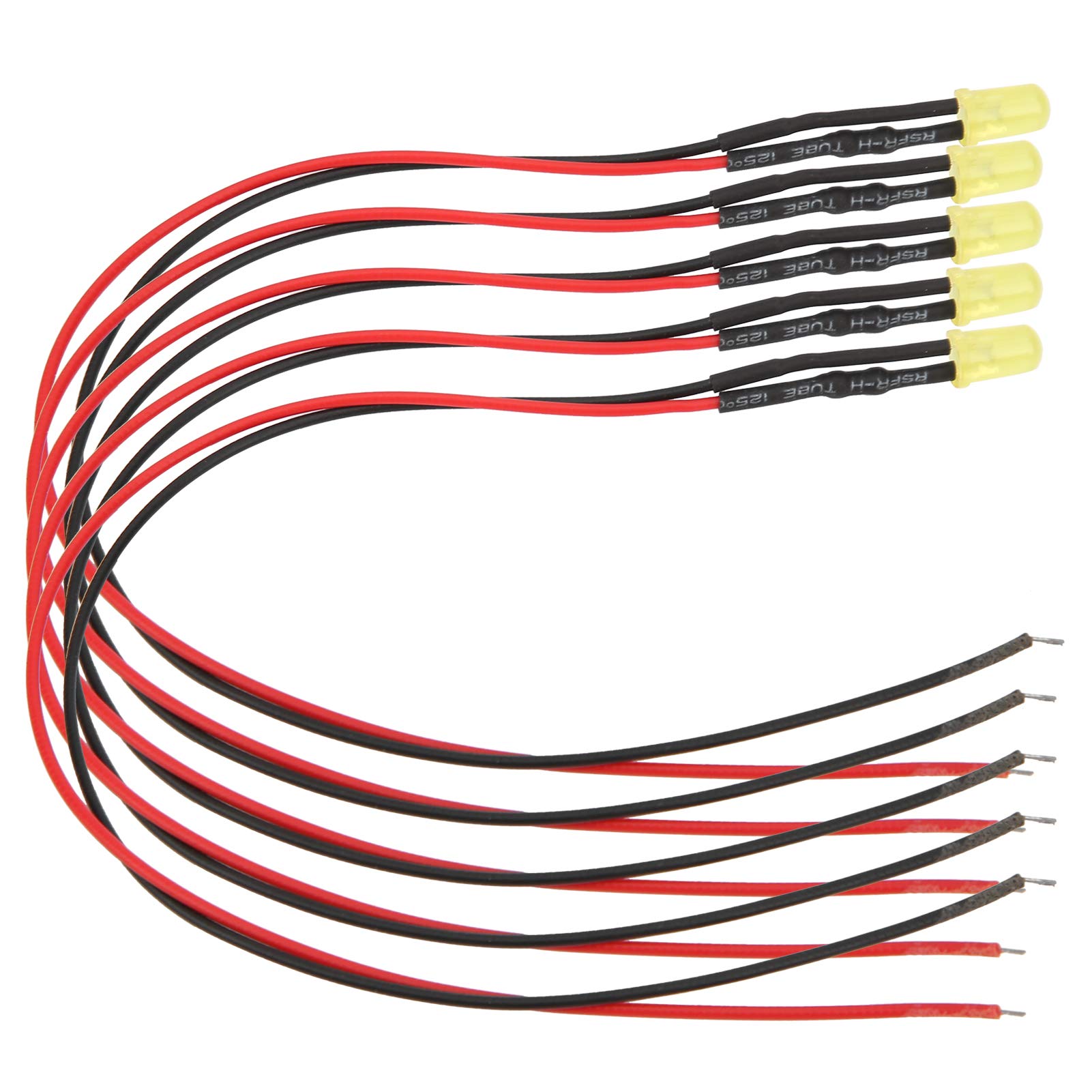 Pure Copper Low Power LED Lights - Bright Prewired Diodes for Corridor & Stairs Lighting (Yellow)