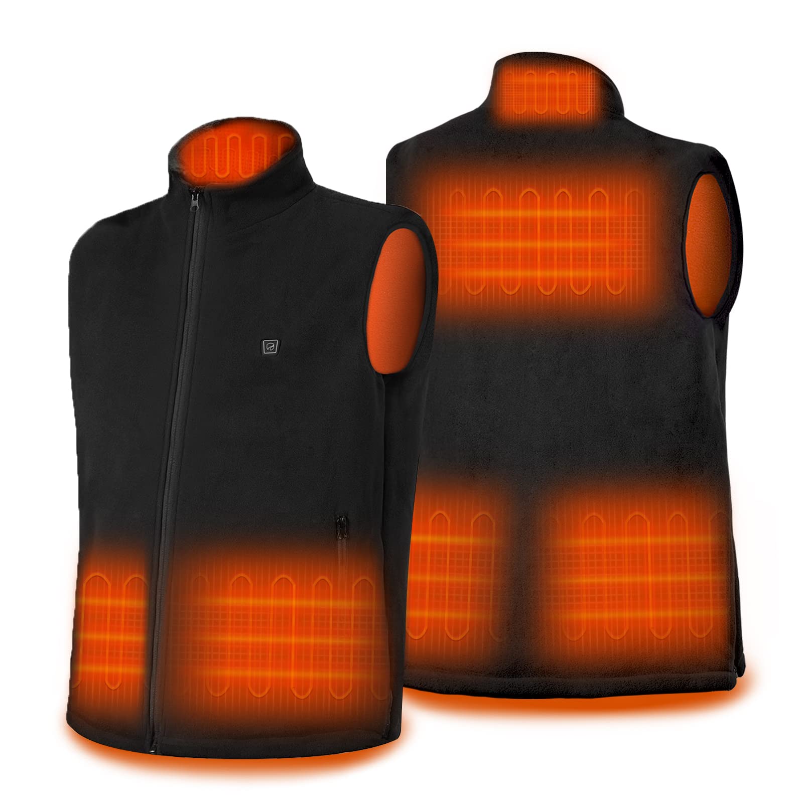 DR.PREPARE Heated Vest for Men & Women - Adjustable Electric Heating Jacket with 3 Temperature Settings & Multiple Heating Zones (Battery Not Included) | Perfect for Outdoor Winter Activities, Camping, Hiking & Cold Weather Work