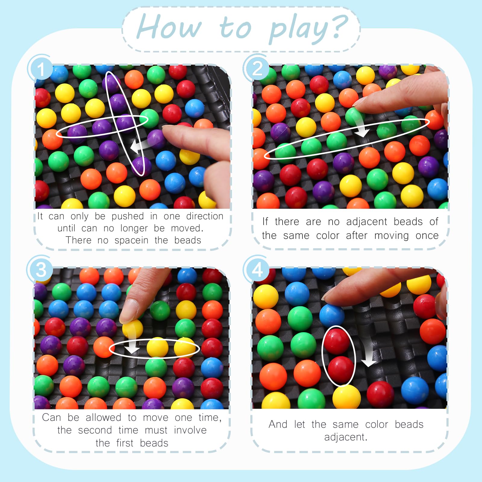 120PCS Colored Marbles Intellectual Chessboard - Dual Strategy Board Game for Kids & Adults | Fun Tabletop Chess with Colorful Marbles | Perfect for Family Game Night & Brain Training