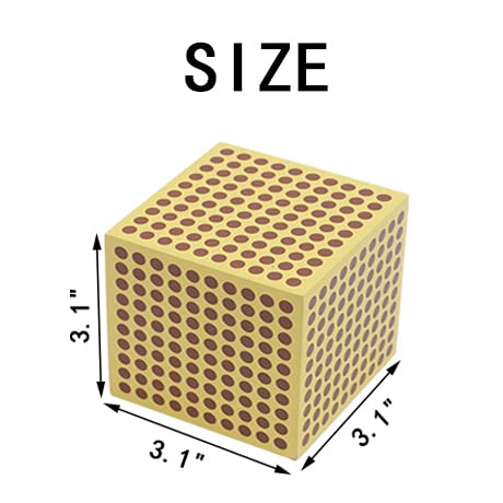 Montessori Math Toys - Wooden Cubes for Kids 2-8, Preschool Learning for Home & Classroom