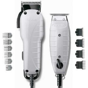 Andis Professional Men's Electric Hair Clippers & Trimmer Set with Adjustable Blades - Includes Bonus Old Spice Body Spray | Home Barbering, DIY Haircuts, Beard & Mustache Grooming Kit for Men