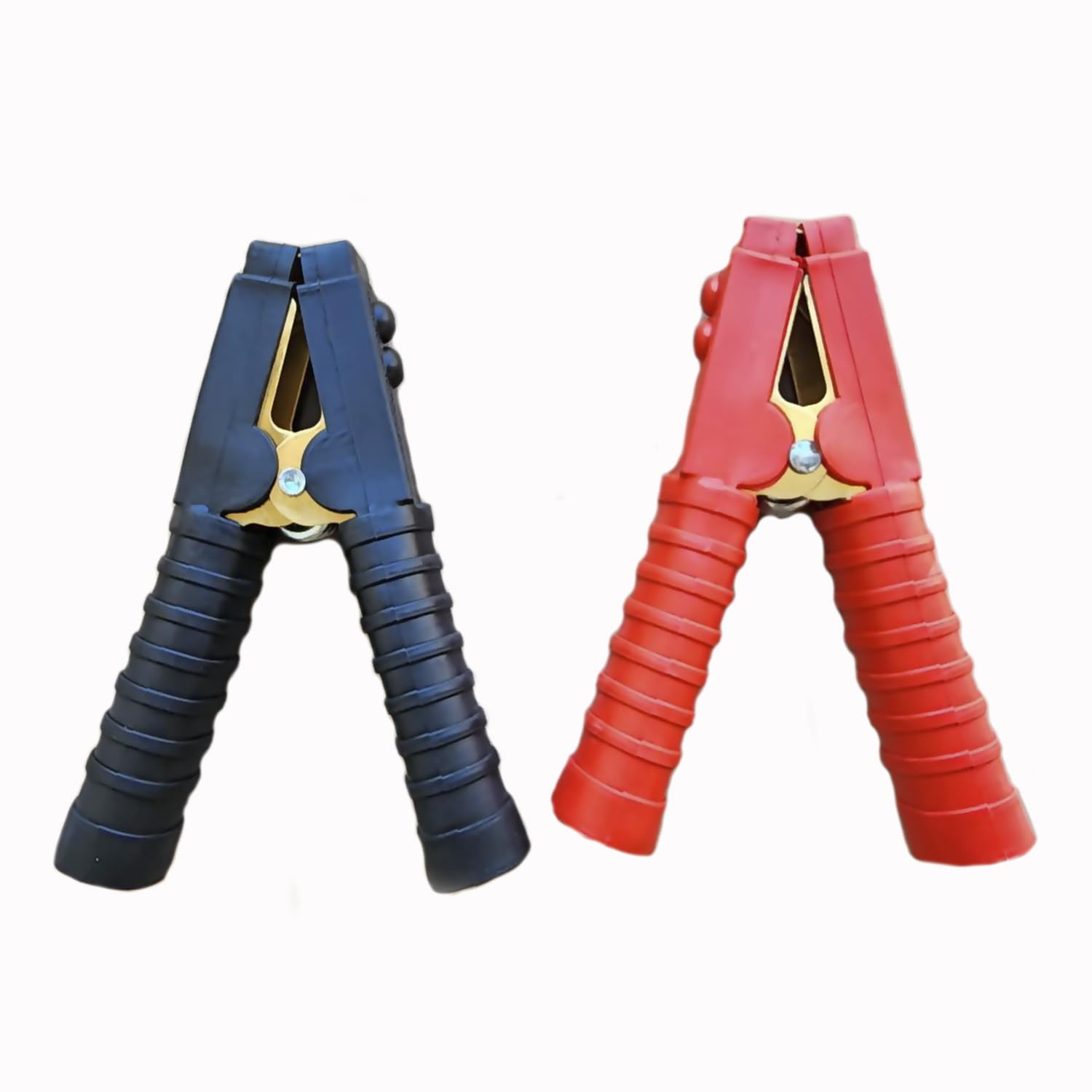 Heavy Duty 1500A NANSH Alligator Clips - Car Battery Terminal Charger Clamps (Black & Red Pair) - Perfect for Jump Starting Vehicles, Automotive Repairs & Emergency Power Connections