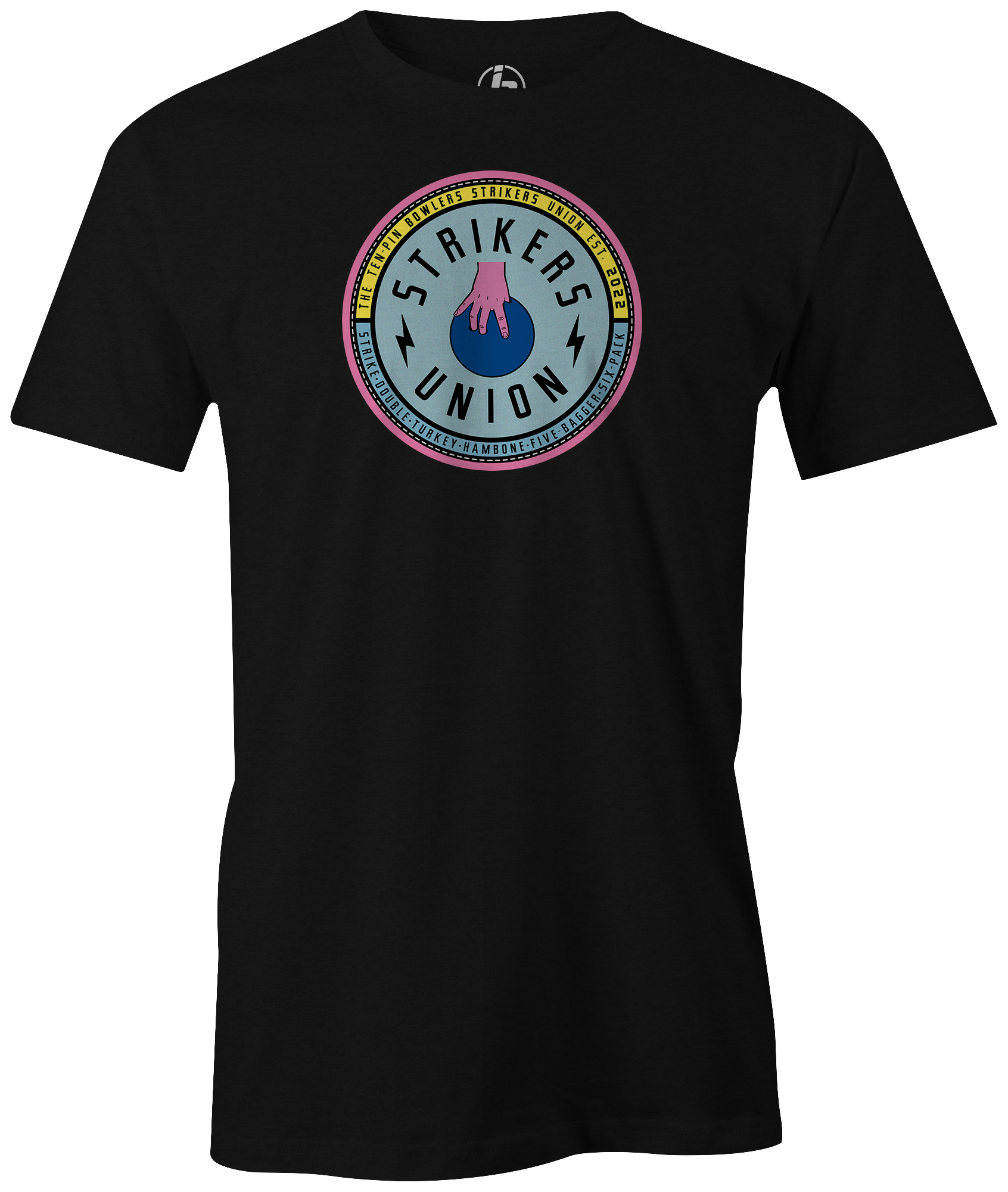 Strikers Union Bowling Shirt - Premium Cotton Bowler Tee for Men & Women - Perfect for Bowling Leagues, Tournaments, and Casual Wear