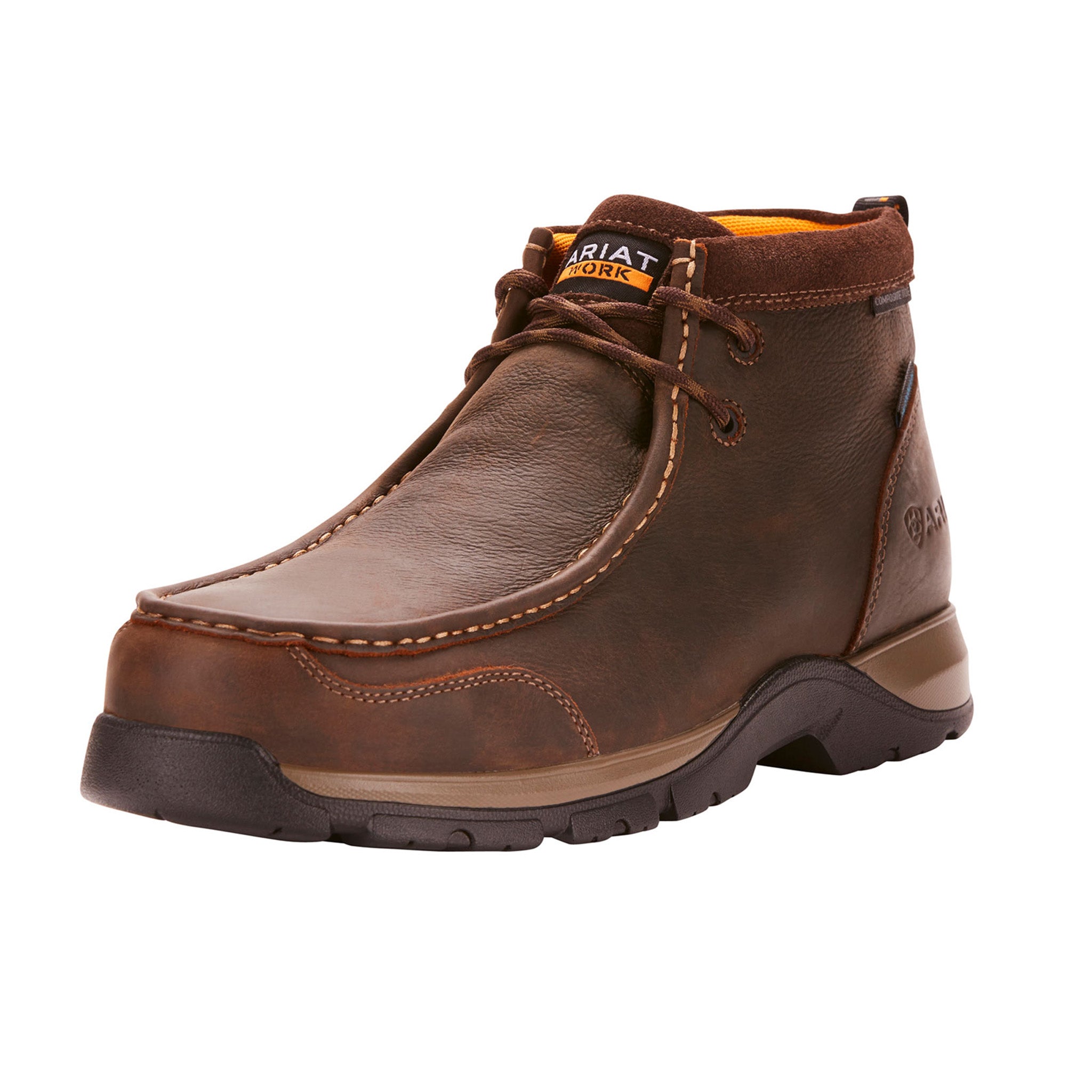 Ariat Men's Edge Waterproof Work Boots - Steel Toe, Slip Resistant, Comfortable for Construction & Outdoor Jobs | Perfect for Construction Workers, Electricians & Landscapers