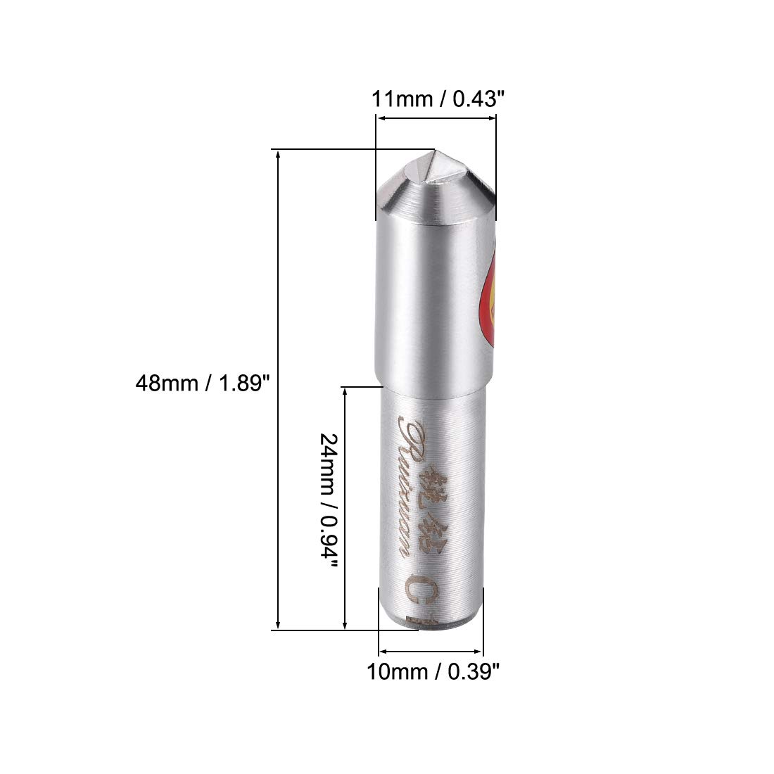 Diamond Grinding Wheel Dresser 10mm x 24mm - Single Point Dressing Tool for Truing & Deburring - Perfect for Metalworking, Woodworking & Sharpening Tools