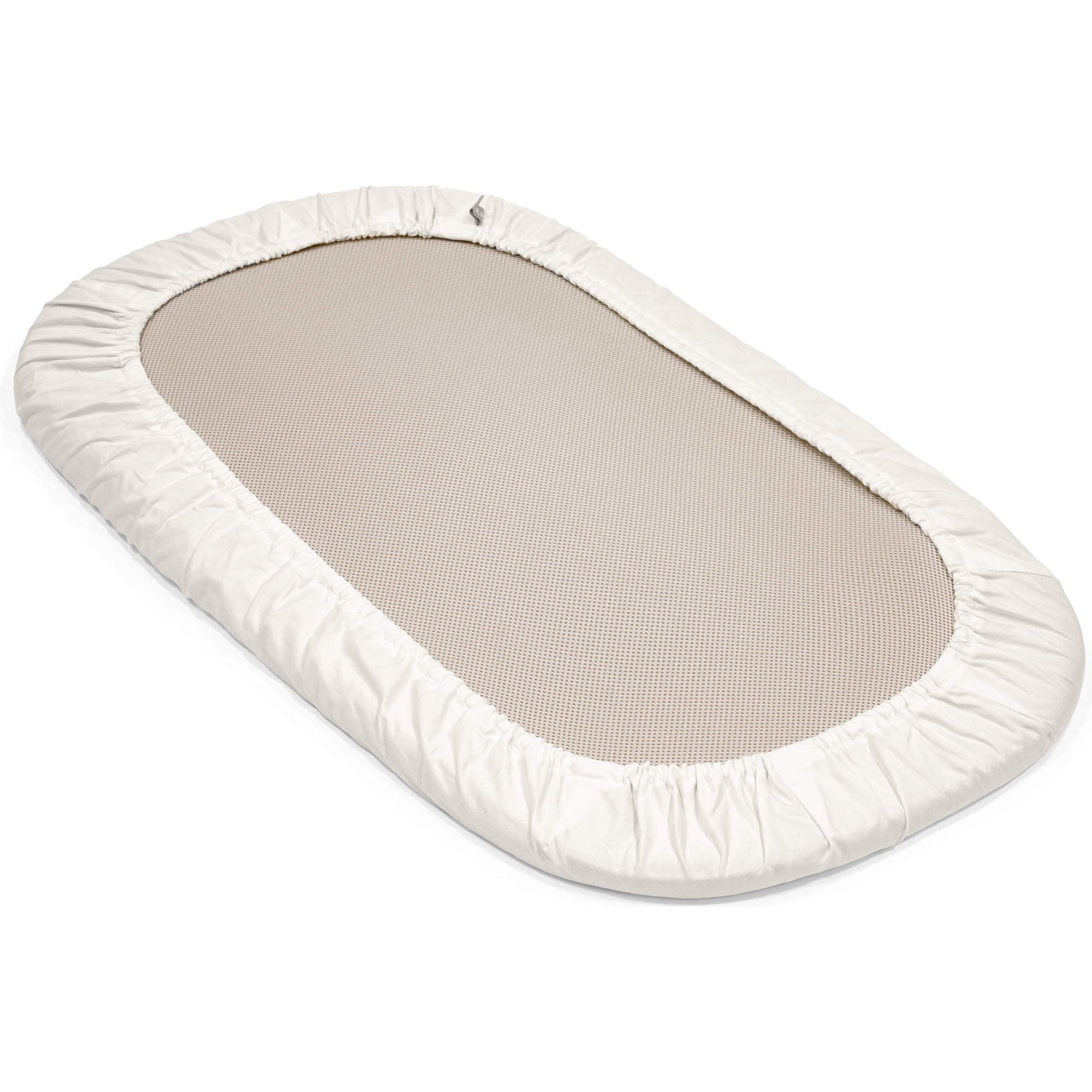 Stokke Snoozi Fitted Crib Sheet 2 Pack - Soft Organic Cotton Baby Bassinet Sheets for Newborns - Perfect for Nursery, Daycare & Travel