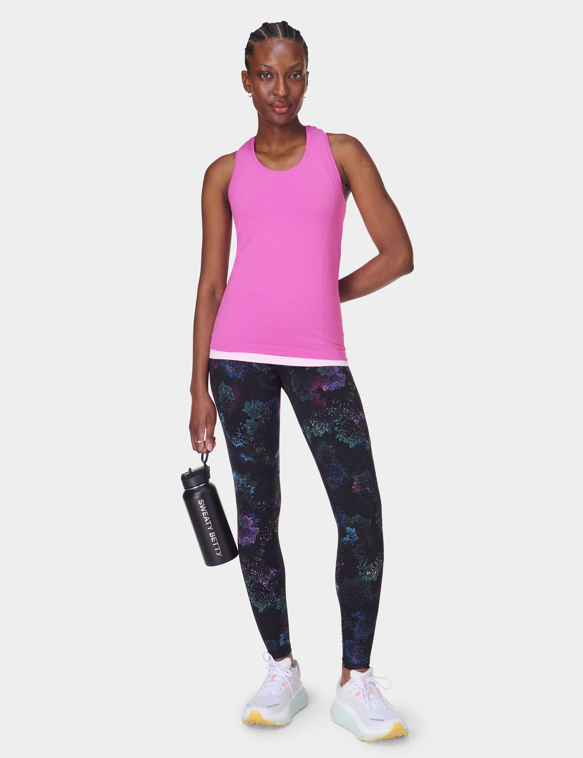 Athletic Seamless Gym Vest for Women - Allium Pink - Breathable Workout Tank Top for Running, Yoga & Fitness Training