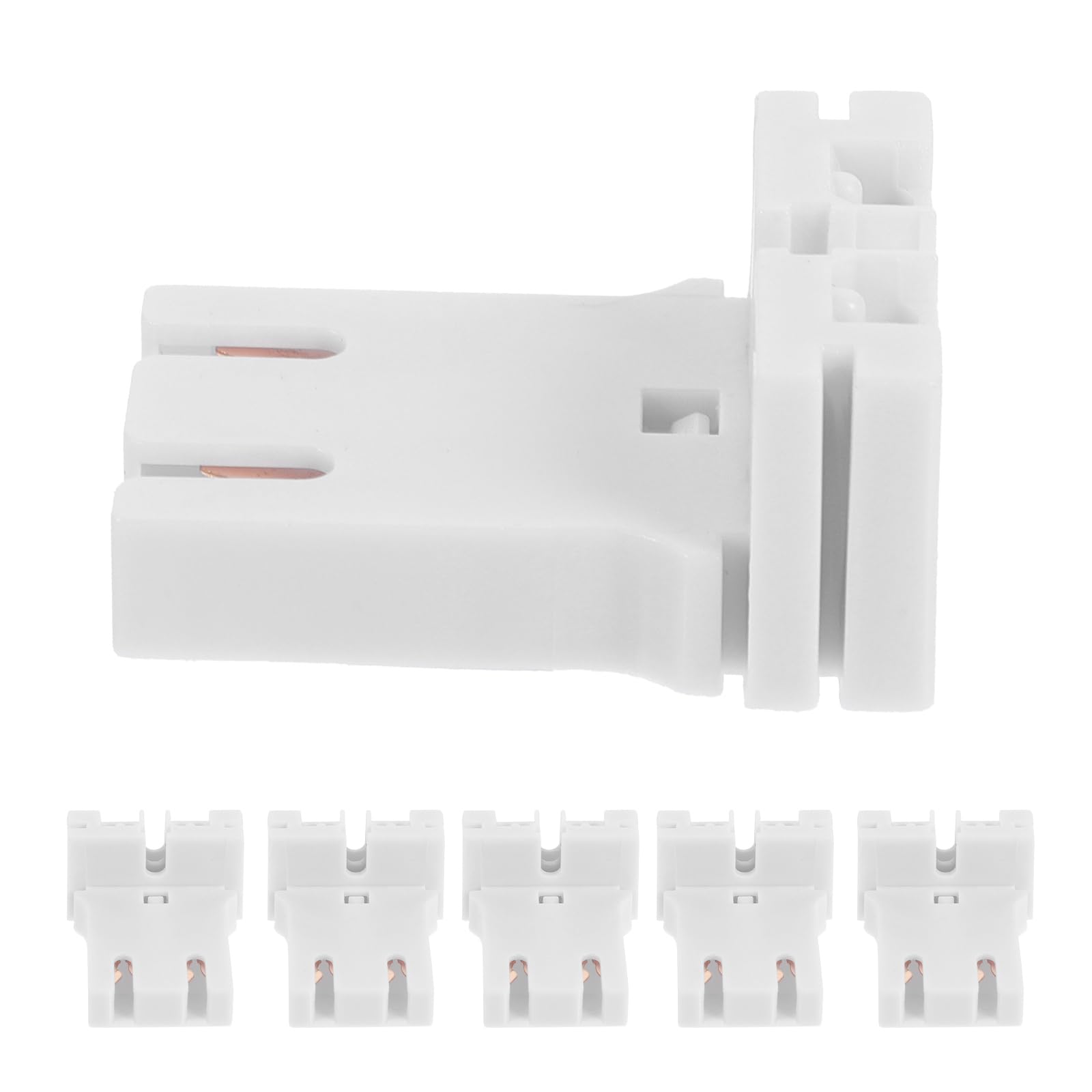 10pcs Fluorescent Lamp Holder Socket - T8 T12 Light Bulb Socket for Tube Lights - Perfect for Home, Office & Workshop Lighting Fixtures