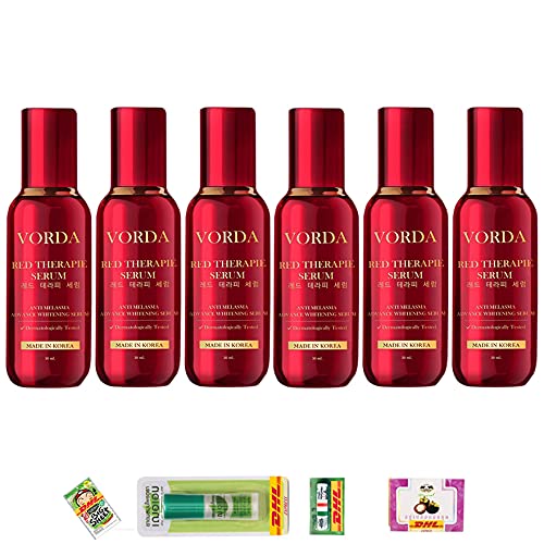 30ml DHL Express X50 Photoglow Advanced Anti-Aging Vorda Red Therapy Luxury Serum - Smooth, Firm & Radiant Face (6-Pack) | Free Tomato Facial Mask Included | Perfect for Nighttime Skincare & Wrinkle Reduction