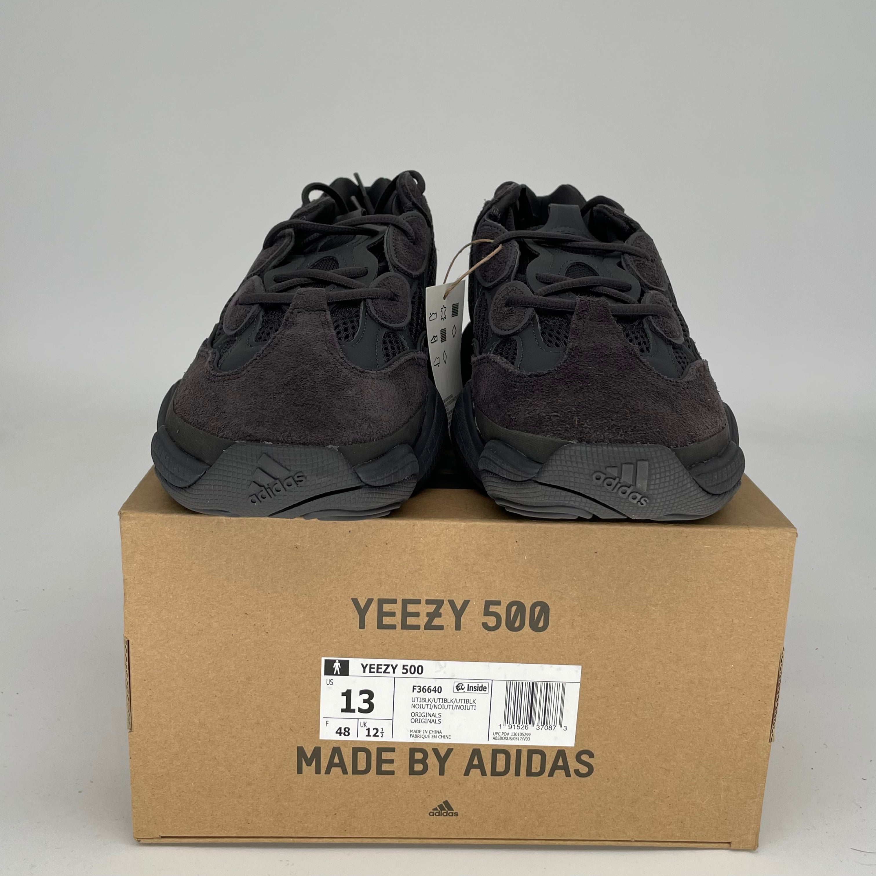 Adidas Yeezy 500 Utility Black Men's Sneakers Size 13 - F36640 | Comfortable Running Shoes for Jogging, Gym & Casual Wear