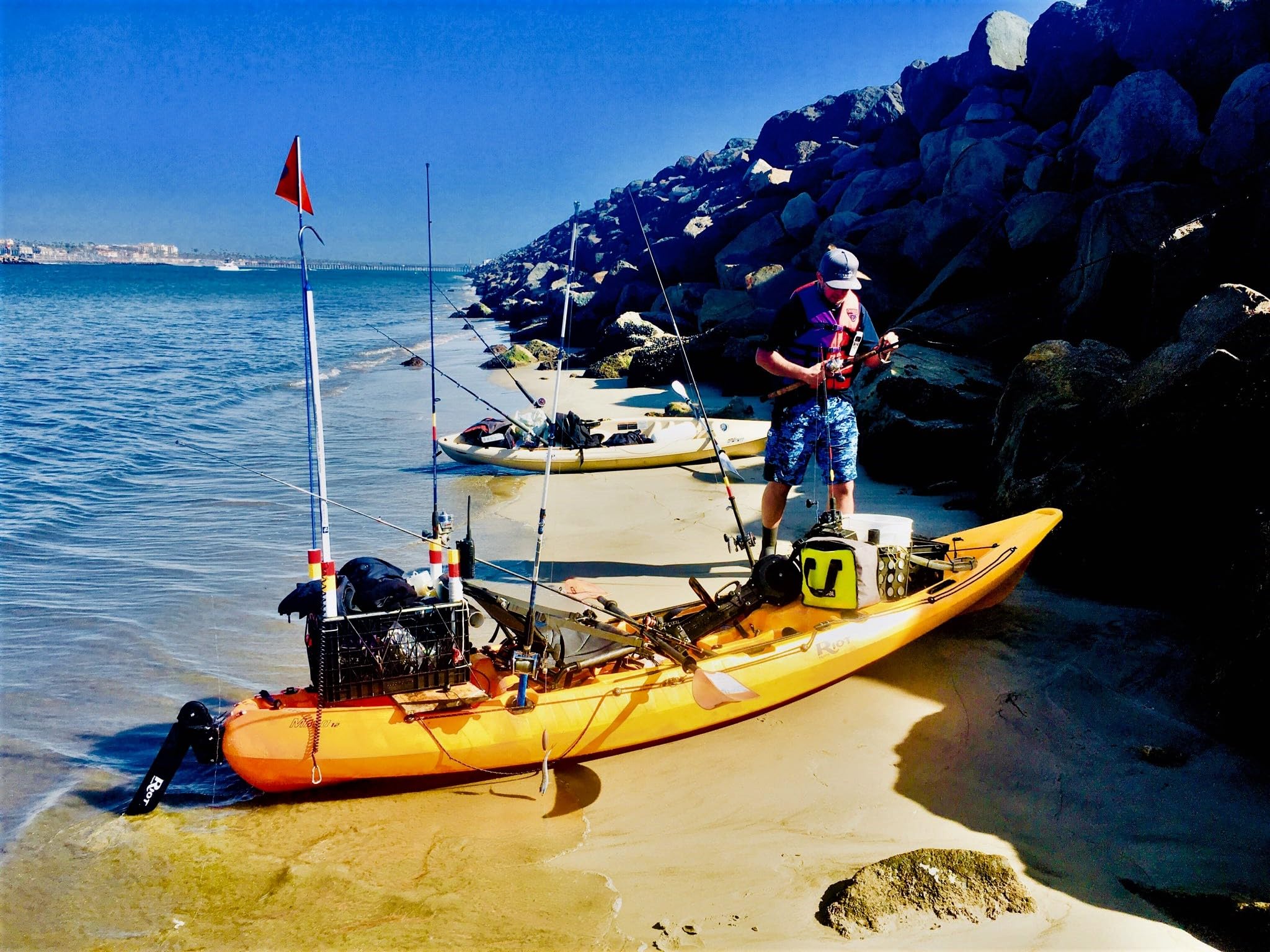 **Mako 12 Pedal Drive Fishing Kayak – Lightweight, Comfortable Adjustable Seat, 4 Rod Holders, Large Storage | Impulse Drive Pedal System & Advanced Rudder Control | Perfect for Lakes, Rivers & Coastal Fishing**