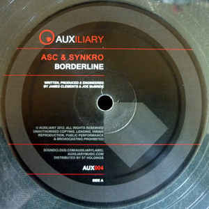 ASC & Synkro - Borderline / Sacred Moments (Auxiliary AUX004) - Vinyl Record for DJs & Electronic Music Collectors - Perfect for Clubs, Home Listening & Music Production