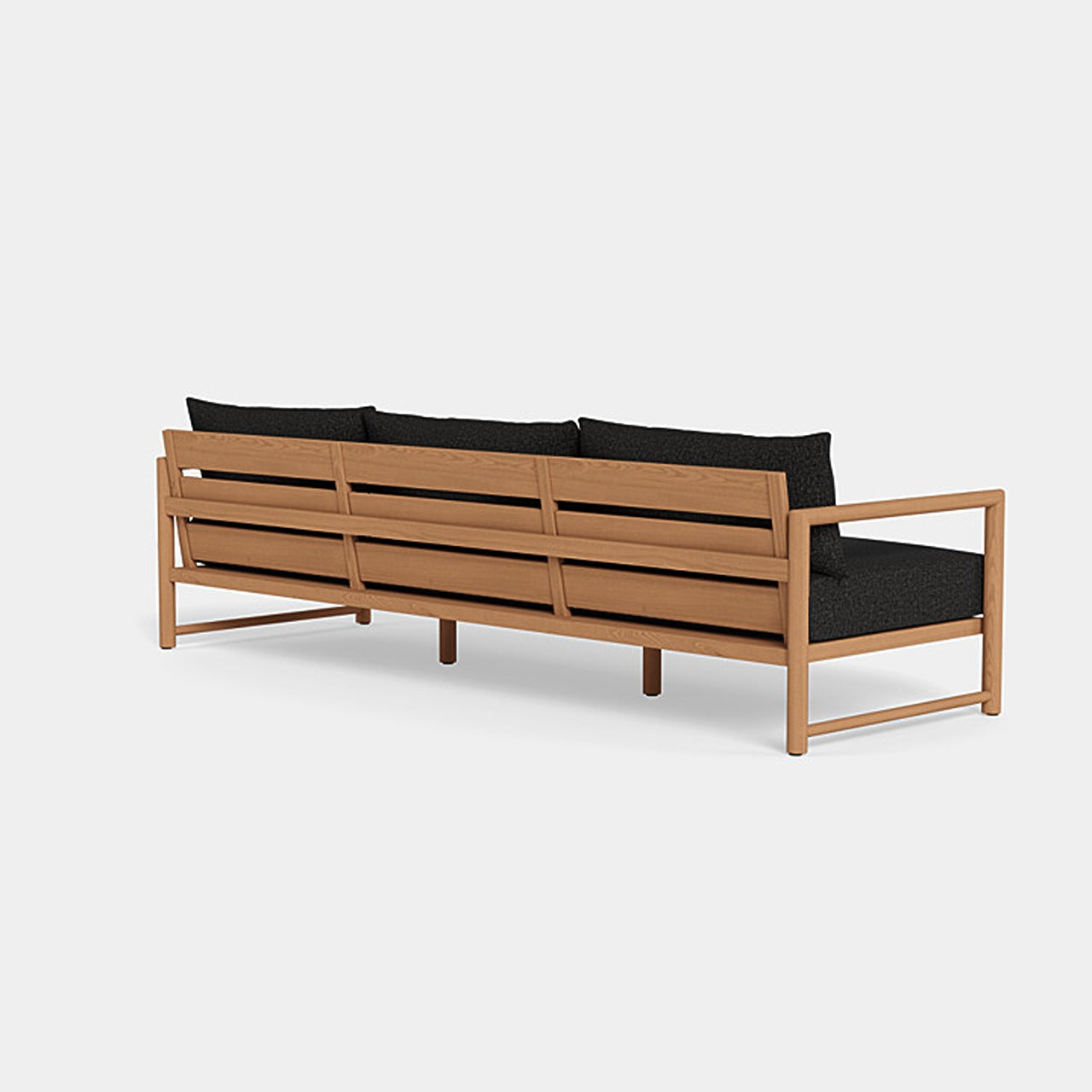 Premium Breeze XL Teak Outdoor 3-Seat Sofa Set - Weather-Resistant Patio Furniture for Garden, Poolside & Backyard Relaxation