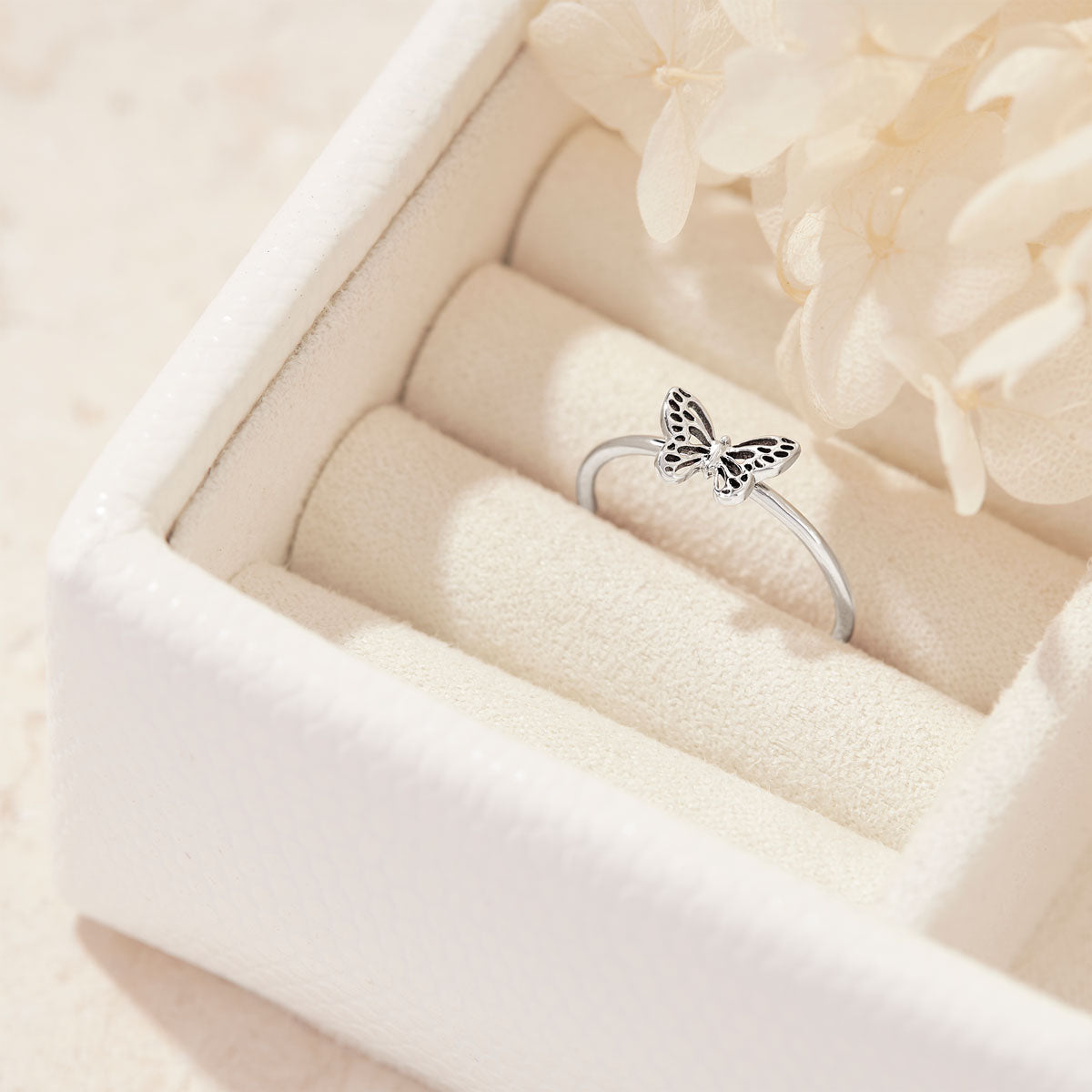 Elegant Butterfly Ring for Women - Sterling Silver or Gold Plated Jewelry - Perfect for Gifts, Parties & Everyday Wear