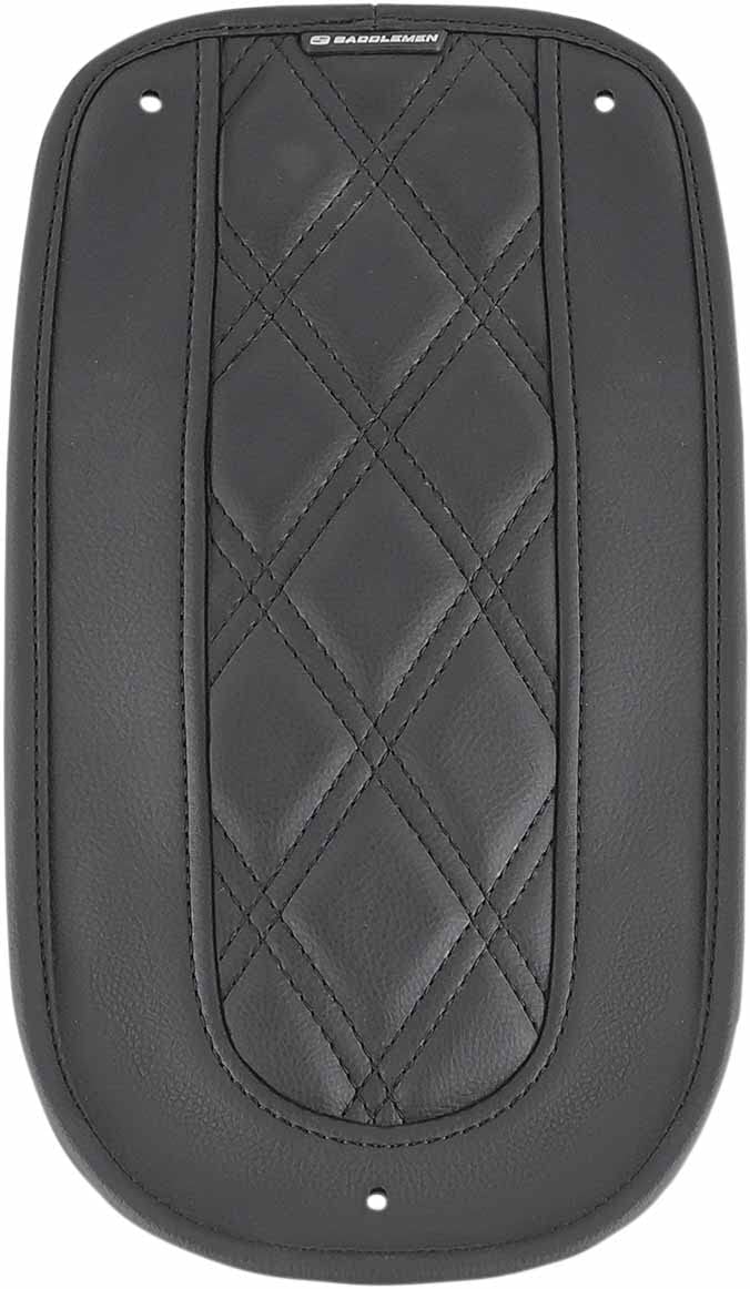 Saddlemen T8230-18-LS Black Leather Fender Chap Match Solo Seat for Harley Davidson - Perfect for Cruiser Motorcycle Riders & Long Distance Touring