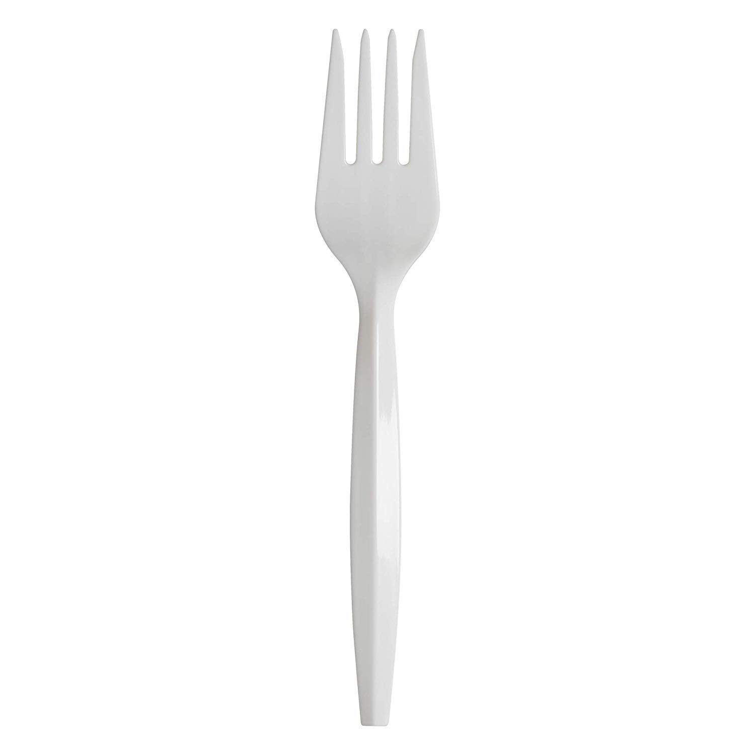 TigerChef 1000-Pack White Plastic Forks - Medium Weight, Durable Disposable Cutlery Bulk Flatware for Parties, Picnics, Catering & Events