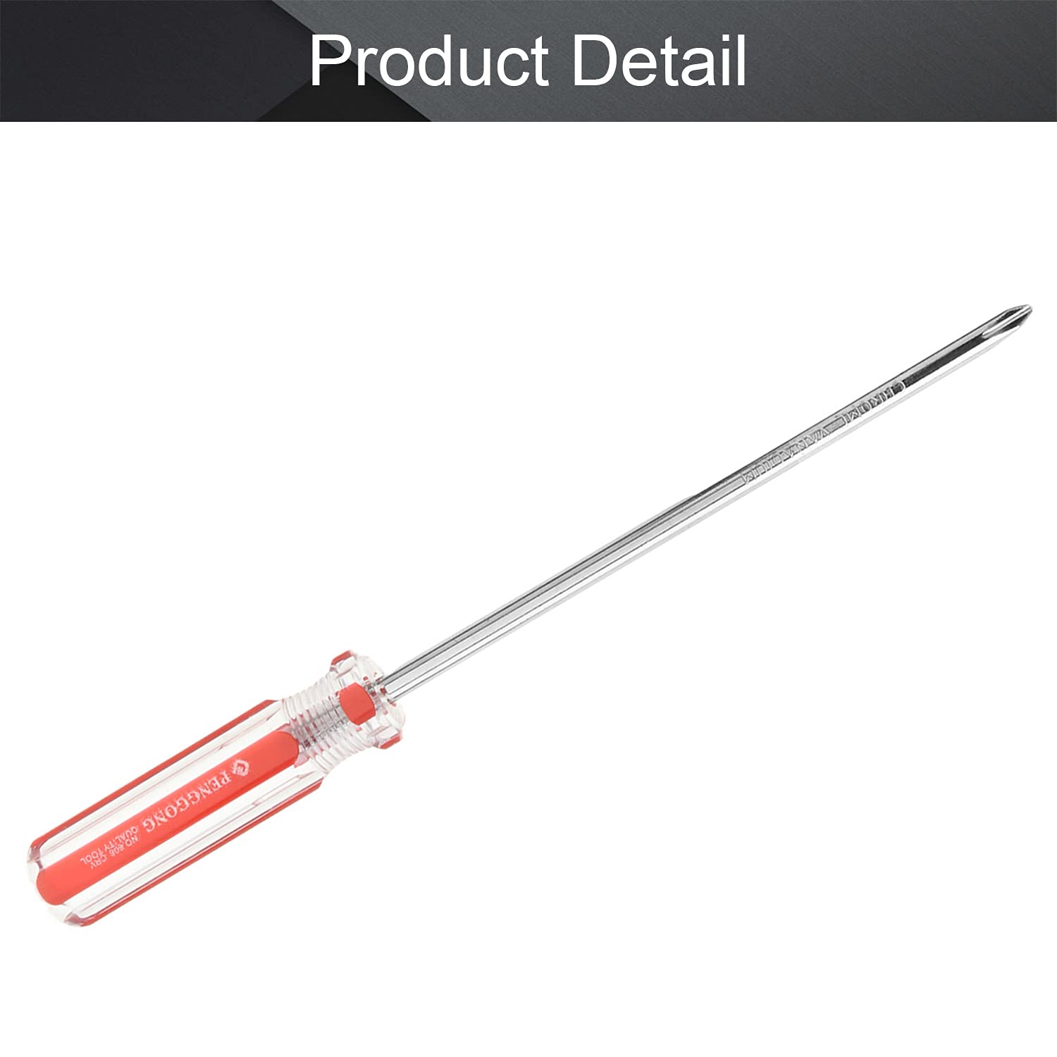 Utoolmart 6mm Phillips Screwdriver with Magnetic Cross Head Tip - 150mm 45# Steel Shaft & 85mm Ergonomic Plastic Handle - Perfect for Home Repair, DIY Projects & Crafts (1-Piece) - Ideal for Electronics Assembly, Furniture Fixing & Small Appliance Maintenance