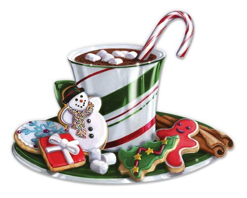 GT Graphics Express Christmas Treats Cookies Hot Cocoa Vinyl Sticker - Waterproof Decal for Laptops, Tumblers & Holiday Decorations