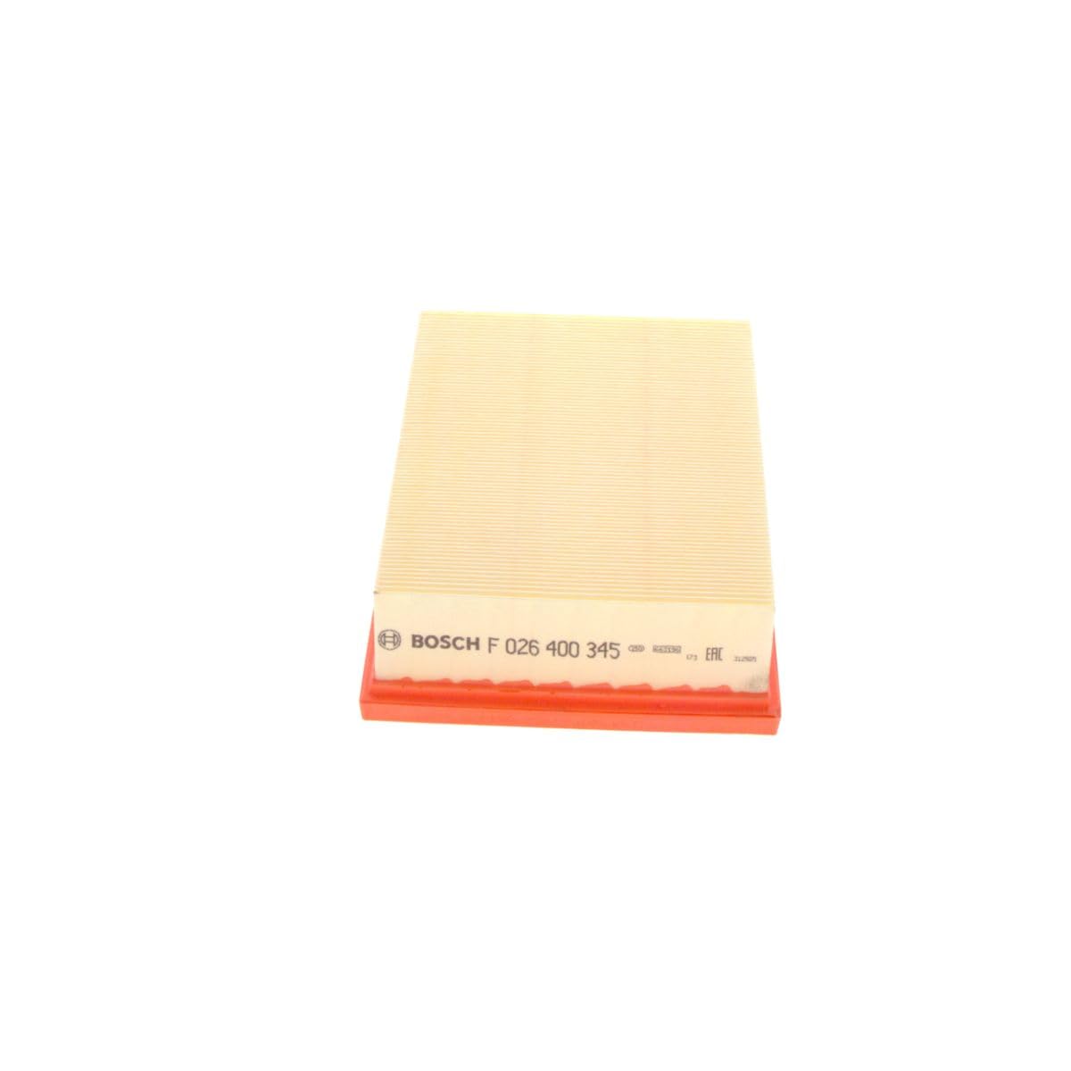 Bosch S0345 High Performance Vehicle Air Filter - Compatible with Multiple Car Models - Improve Engine Efficiency & Airflow - Ideal for Daily Commute & Road Trips