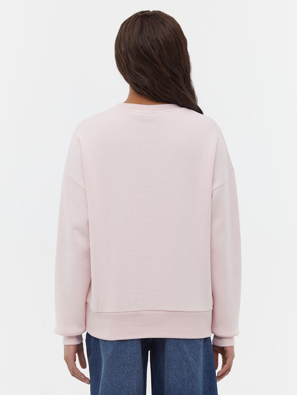 Steffi Retro Logo Crew Neck Sweatshirt - Vintage Style Cotton Pullover for Women | Casual Wear, Street Fashion & Lounge Comfort