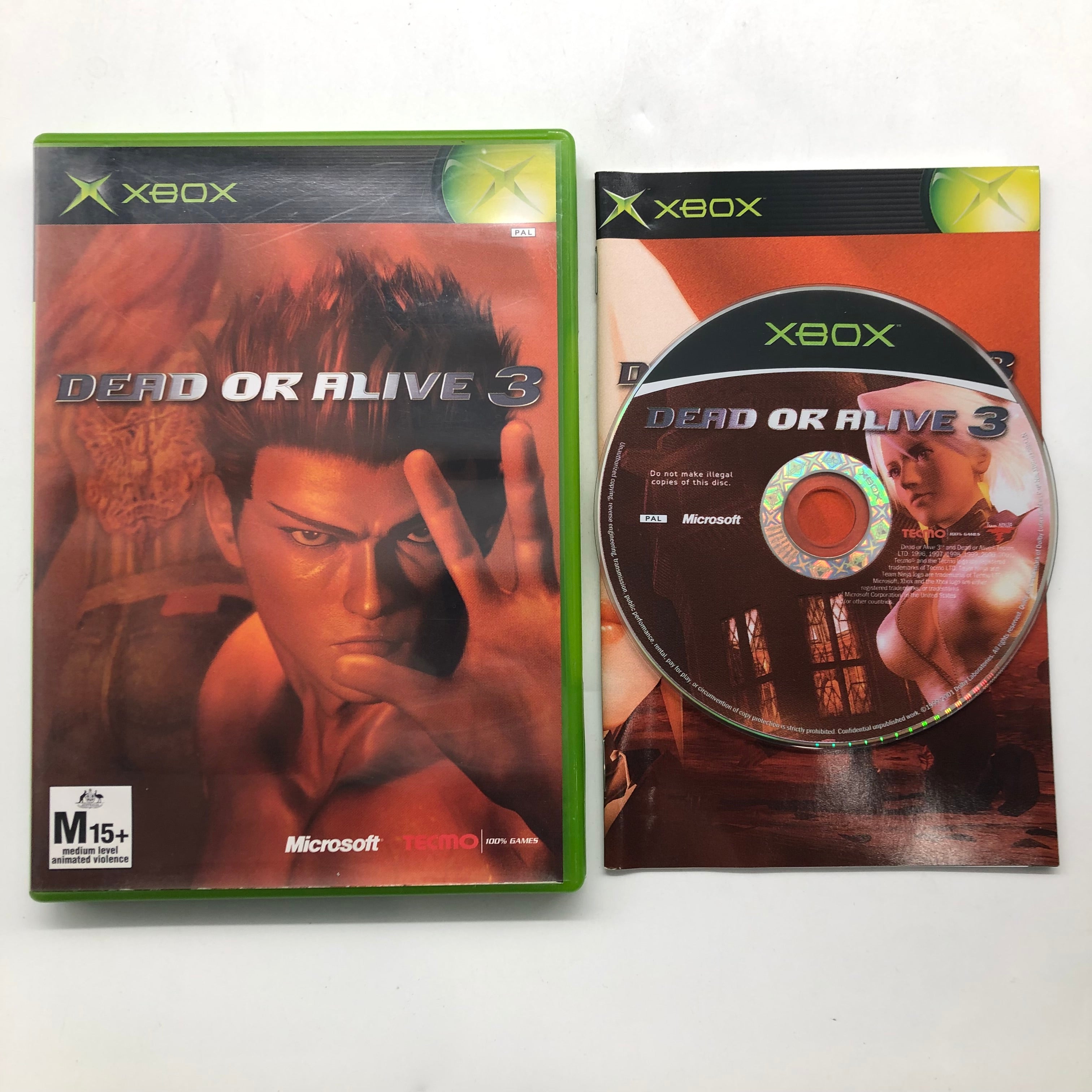Dead or Alive 3 Xbox Original Game with Manual - PAL Version - Action Fighting Game for Xbox Classic Gaming and Collectors