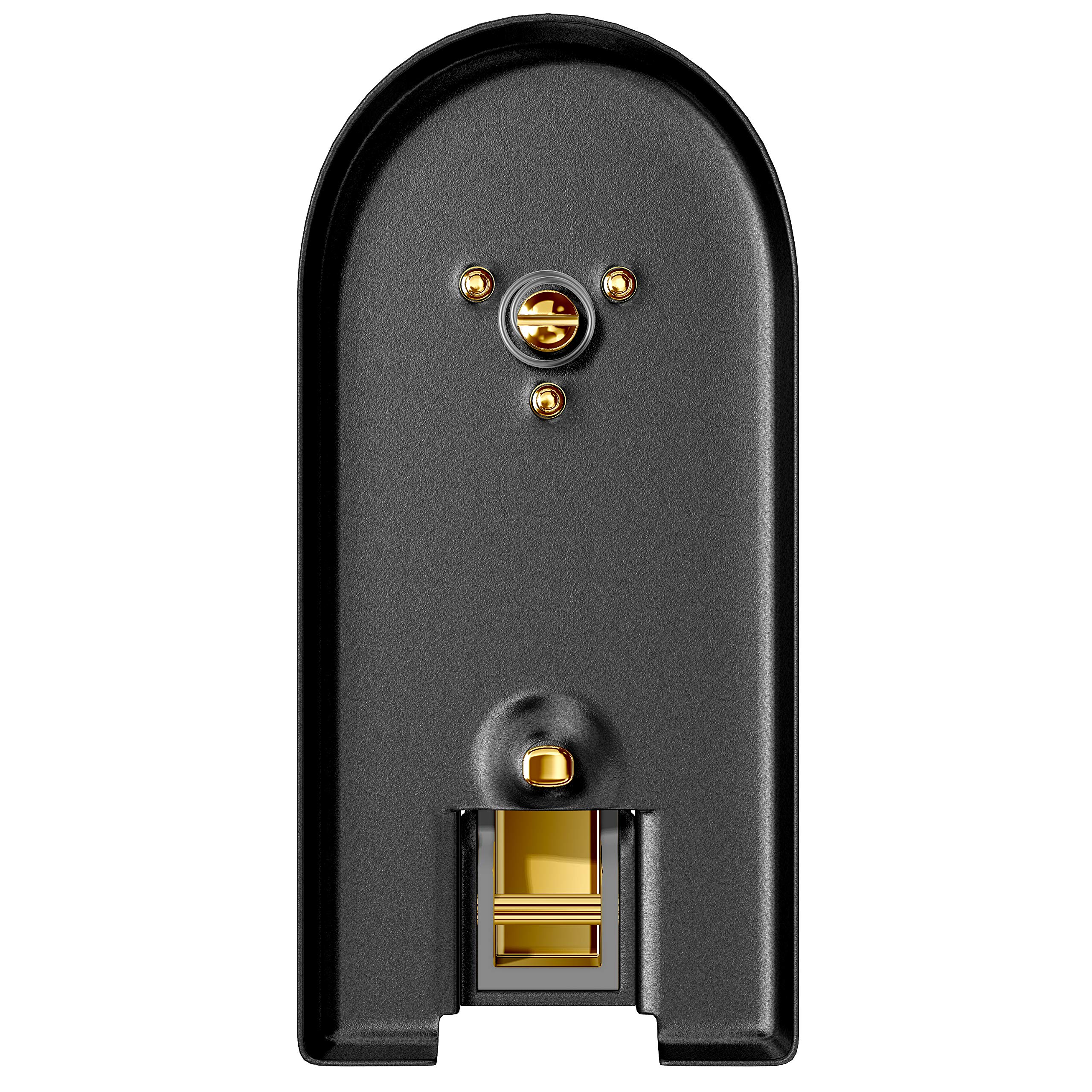 Premium M-1LN Small Black Stapler with 23K Gold Accents - Perfect for Office, School & Home Use