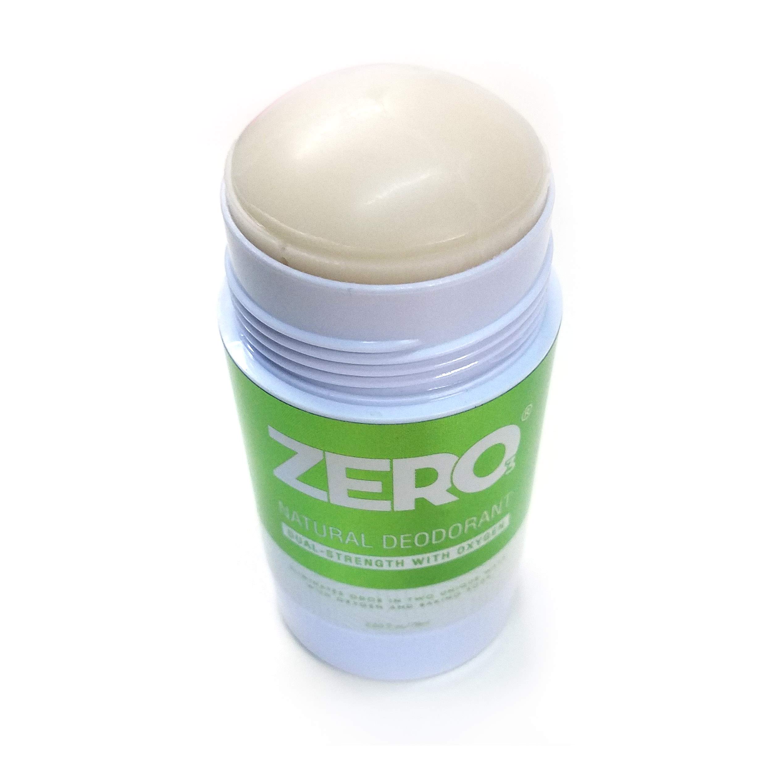 ZERO Dual Strength Aluminum-Free Deodorant with Baking Soda & Oxygen - Natural Odor Elimination | Shea Butter & Essential Oils Formula | 1 Pack | Ideal for Sensitive Skin & Active Lifestyles