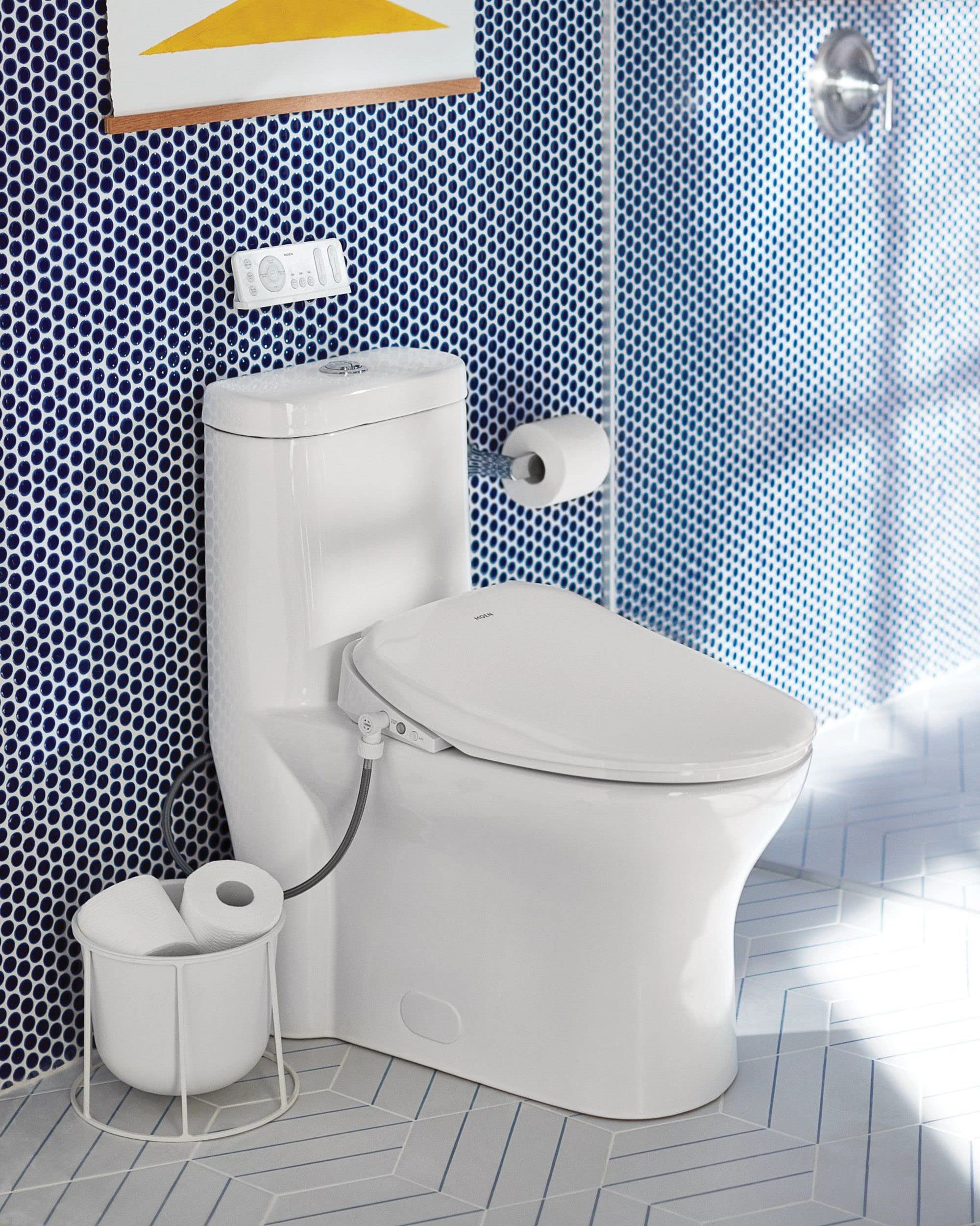 Moen BH3808CH Genta Double Post Modern Pivoting Toilet Paper Holder, Chrome Finish - Perfect for Bathroom, Restroom & Home Decor